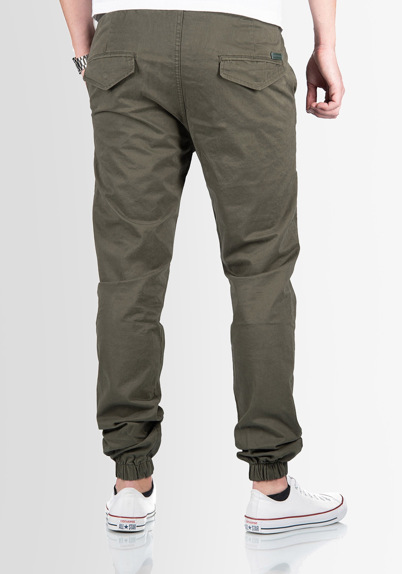 Alessandro Salvarini ASGenteliio Men's Chino Pants Olive W31 L32 3