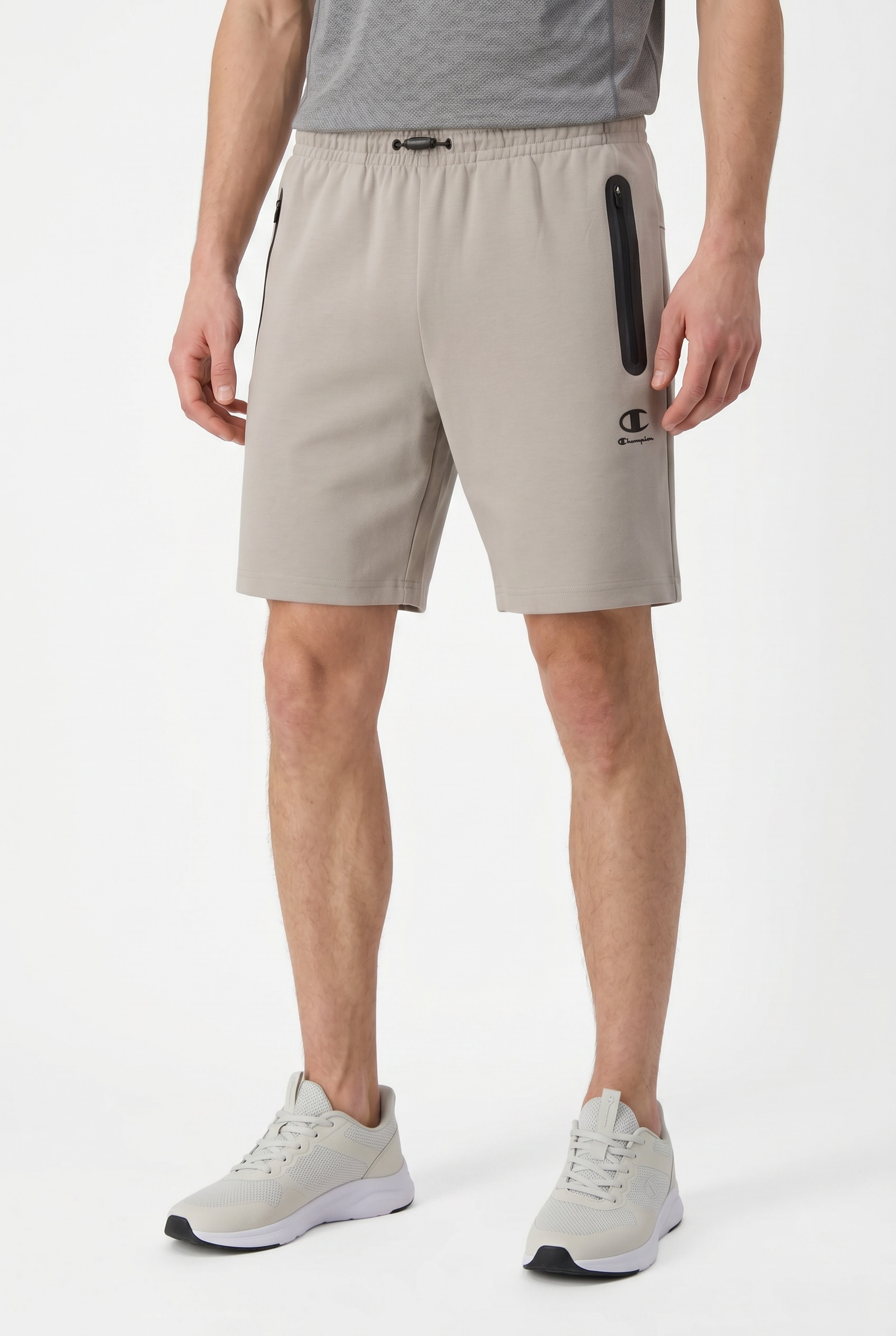 Champion Trainingsshorts "C-TECH Slim Fit Interlock Shorts" Slim Fit, aus Polyester, Baumwolle und Elasthan