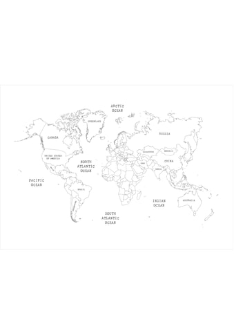 Art for the home Fototapetas »Worldmap« 400x280cm