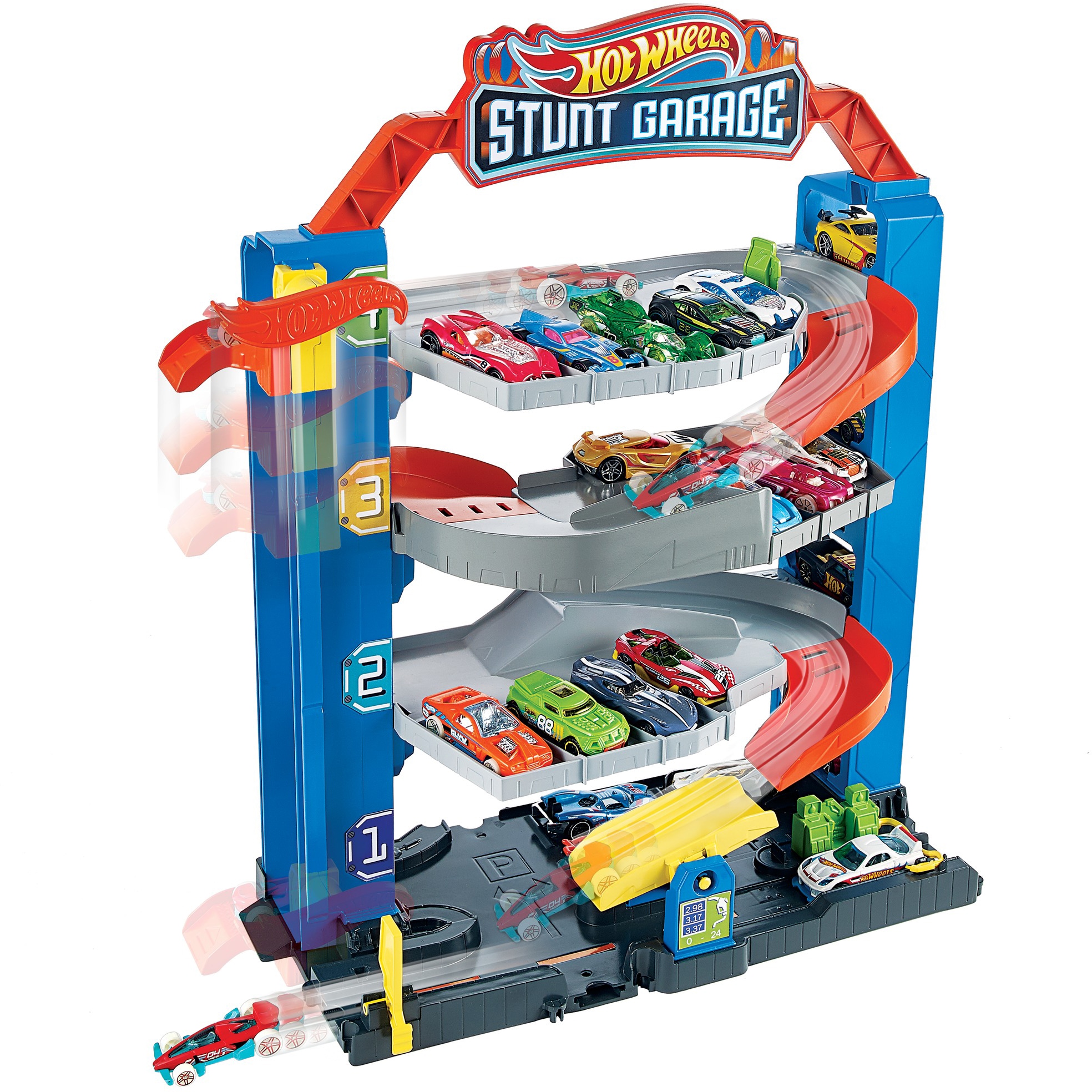 Hot Wheels Spiel-Parkgarage »Stunt-Garage Spielset, Parkhaus«, inklusive 1  Spielzeugauto | BAUR