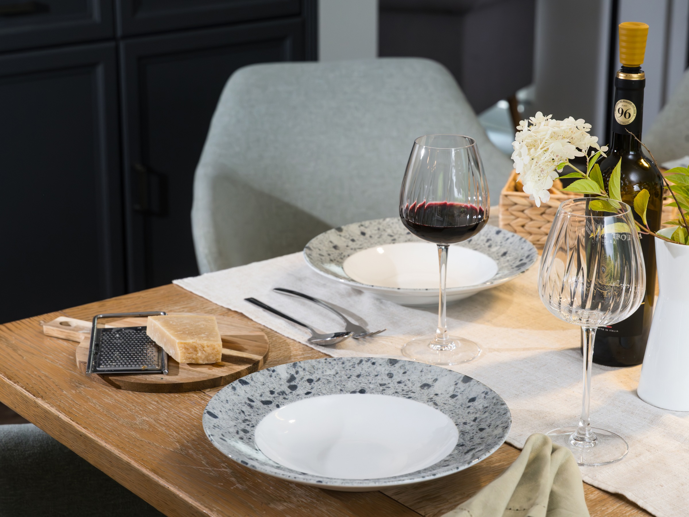 CreaTable Pastateller »Stone Collection Florenz, Teller-Set, 4-tlg.« Italienische Eleganz, Vielseitig einsetzbar