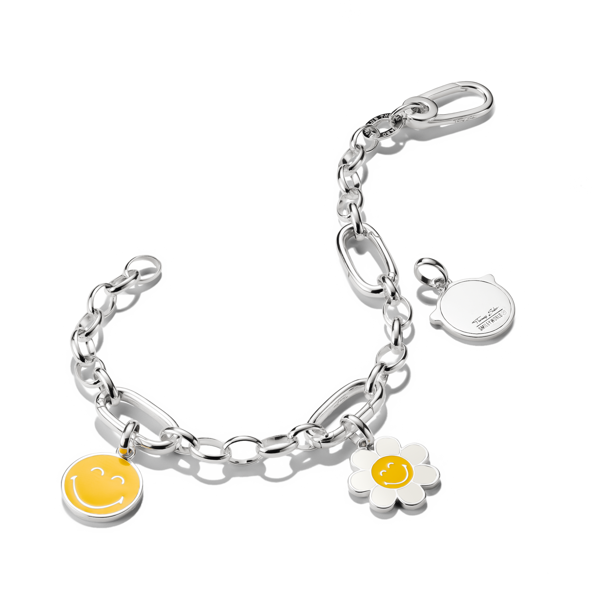 THOMAS SABO Charm-Einhänger »SMILEYWORLD® Sunglasses Charm - Connect«, mit Zirkonia (synth.)
