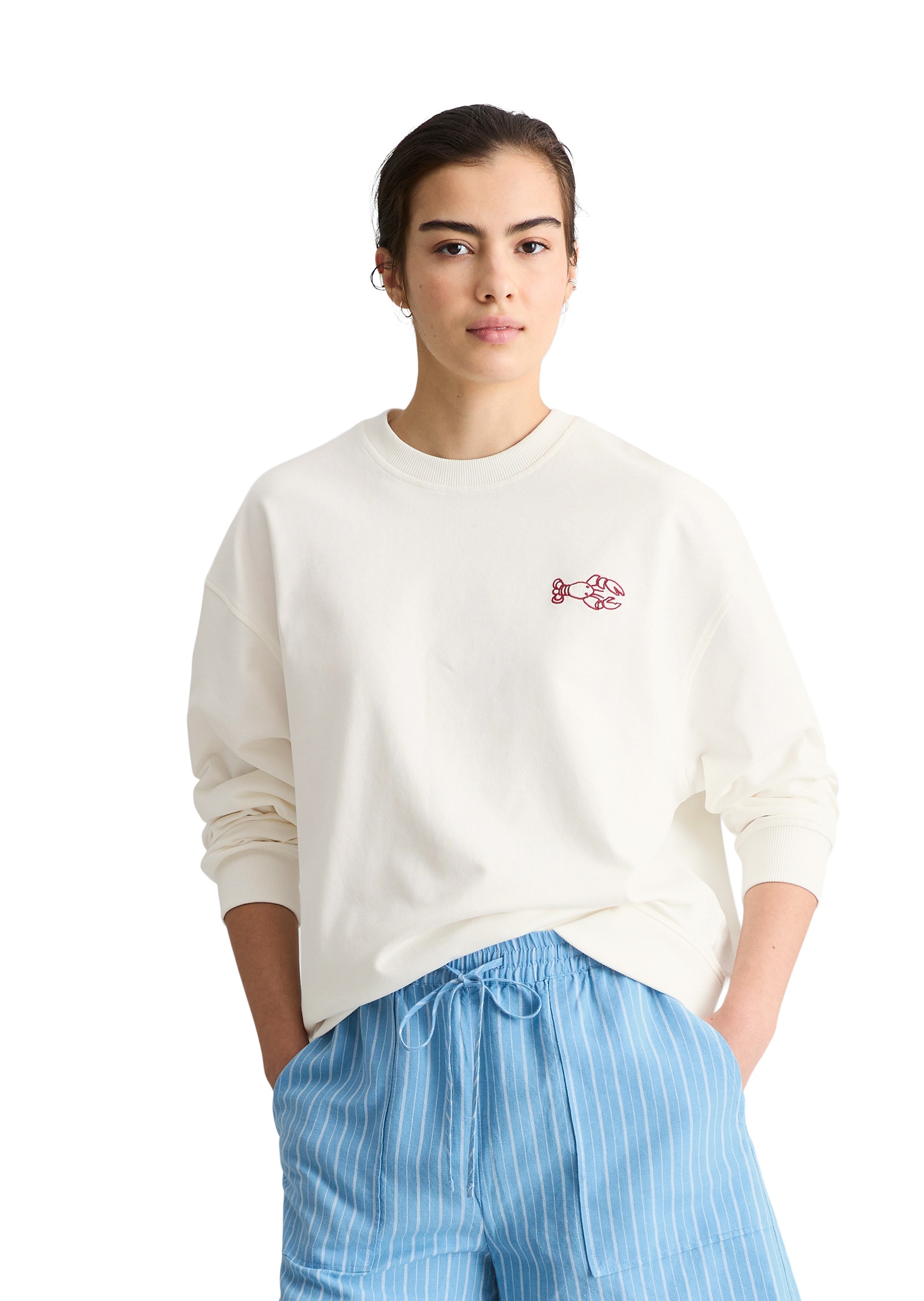 Marc OPolo DENIM Sweatshirt "mit markantem Rückenprint" günstig online kaufen