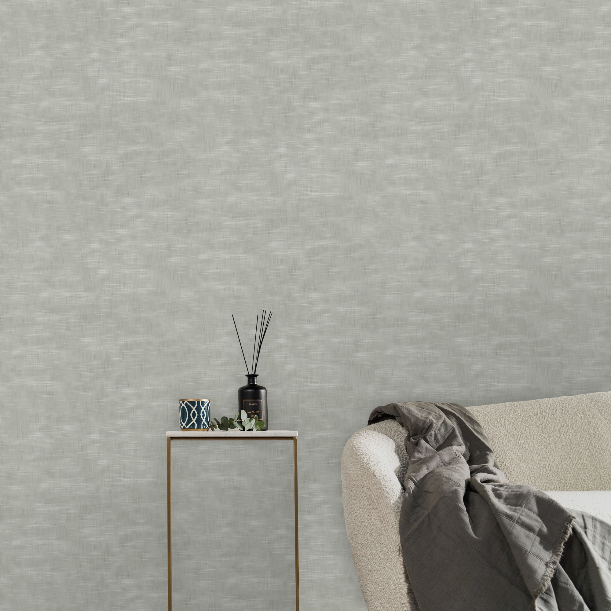 kayori Vliestapete »Taro« Leinenoptik glatt 10mx52cm (ca. 5m2)