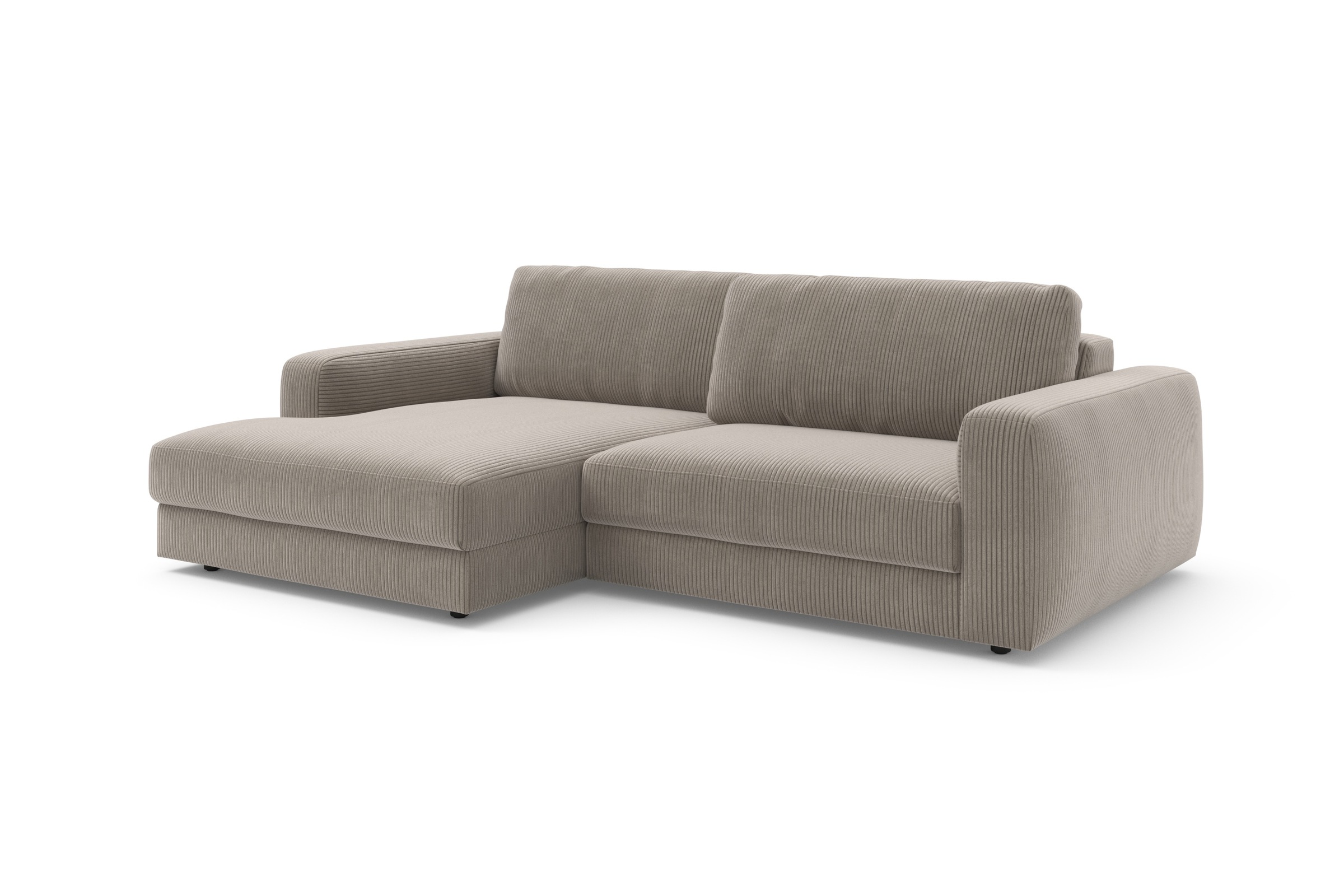 TRENDMANUFAKTUR Ecksofa »Bourbon, Designsofa mit tollem Sitzkomfort, L-Form,«, extra tiefe Sitzfläche, wahlweise mit Sitztiefenverstellung