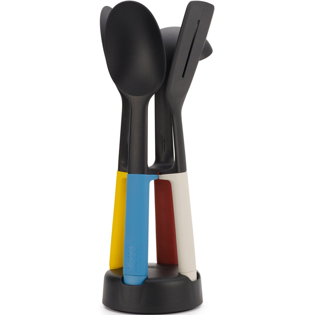 Joseph Joseph Kochbesteck-Set »Elevate™ Slim«, (Set, 5 tlg., Storage stand, Slotted Turner, Slotted spoon, Solid spoon, Ladle)