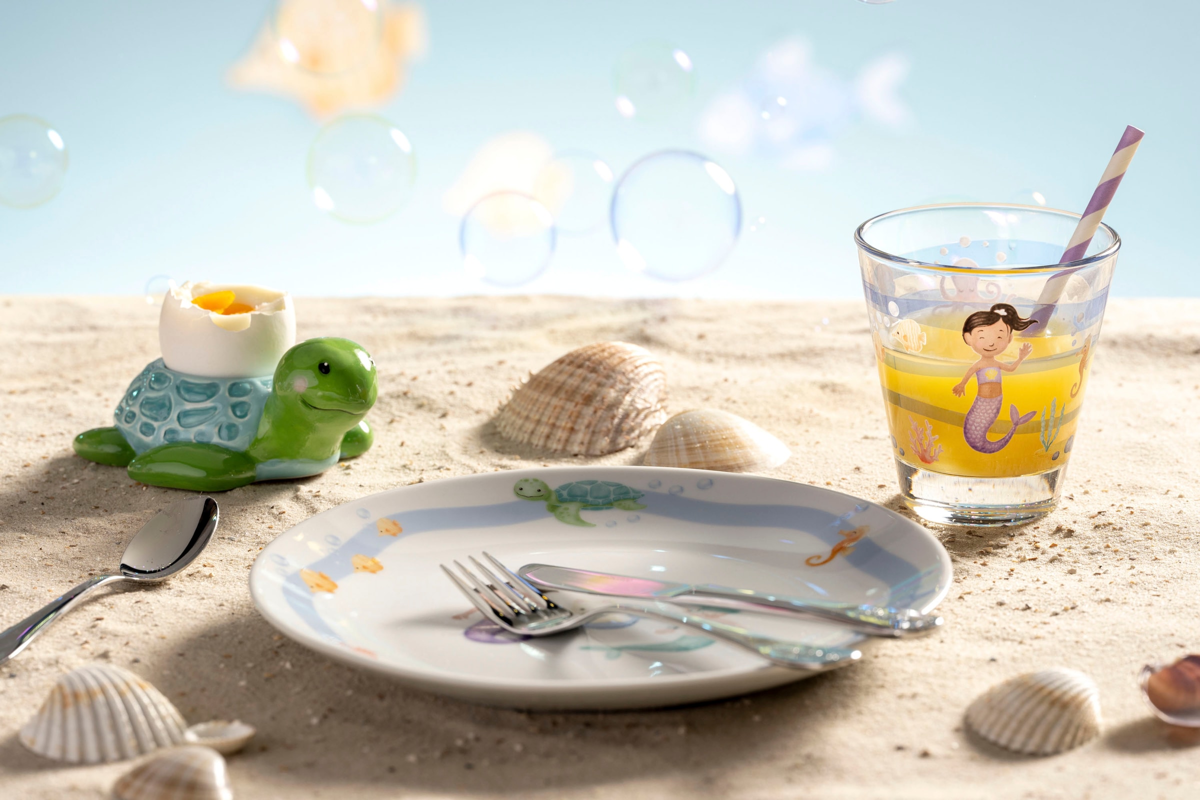 LEONARDO Gläser-Set »BAMBINI AVVENTURA Meer«, (Set, 6 tlg.), 215 ml, 6-teilig