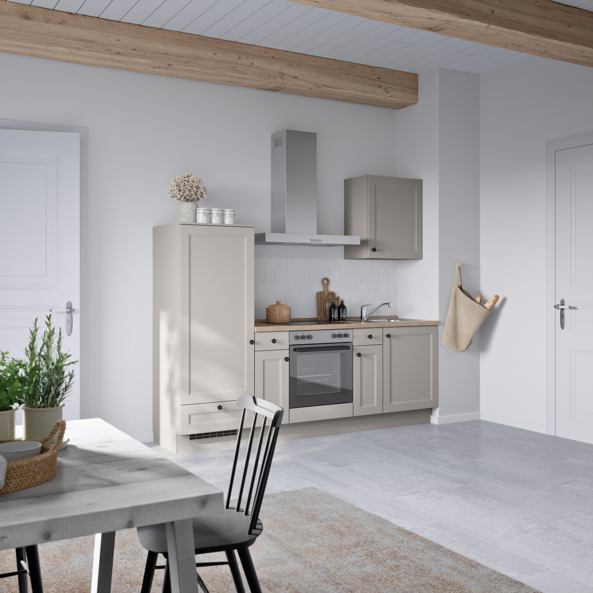 nobilia® Küchenzeile »"Cascada I"«, vormontiert, Ausrichtung wählbar, Breite 240 cm, wahlw. mit E-Geräten