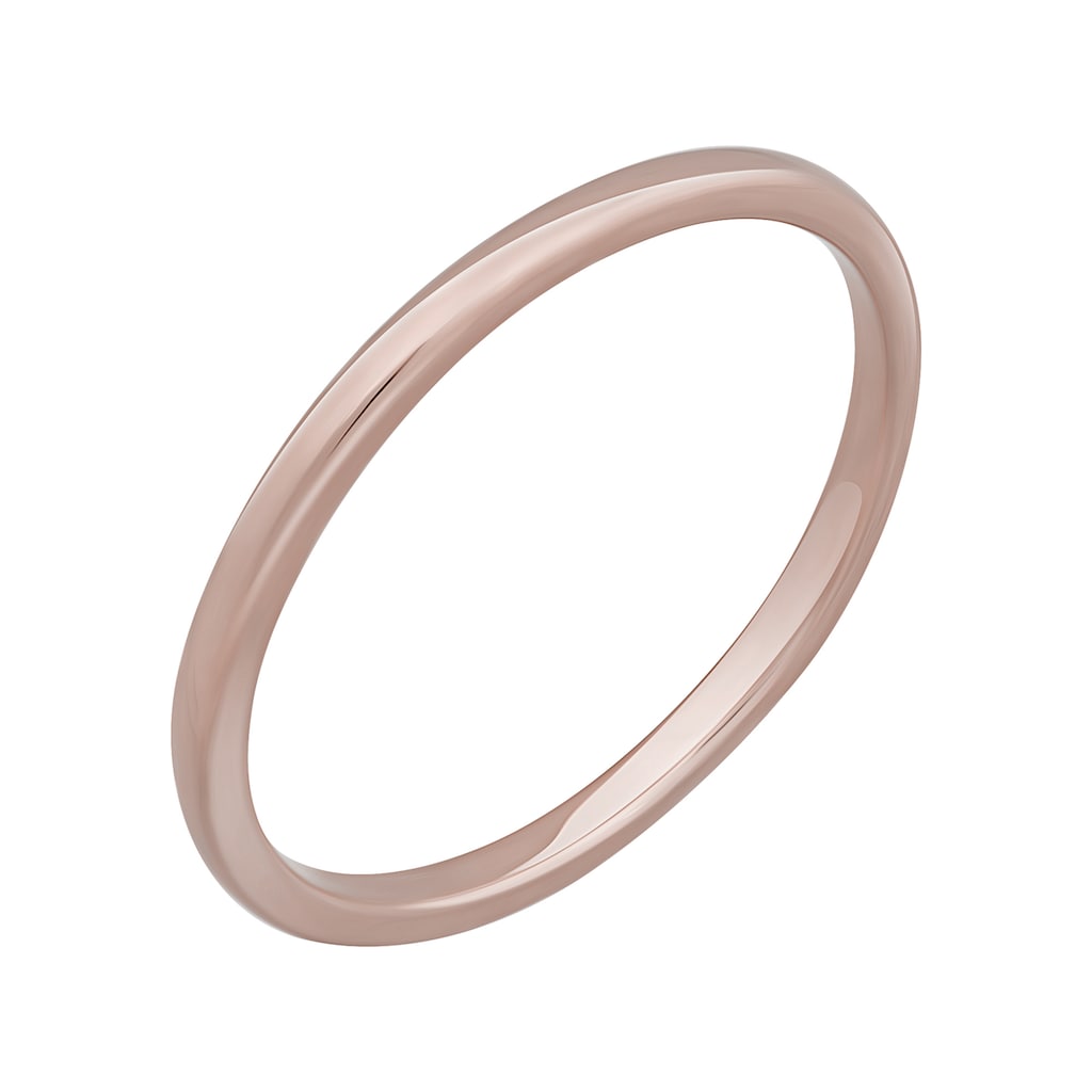 CAÏ Fingerring »925 Silber rosé vergoldet Basic Stacking«