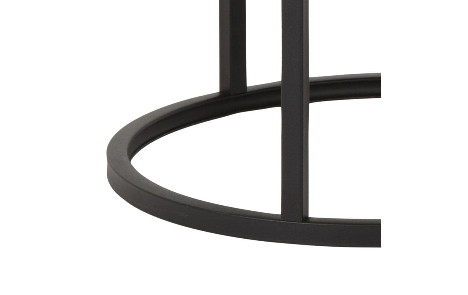 AC Design Beistelltisch »Spiro Ø 80/ 50 cm, 2 Stück, Nature/Schwarz«