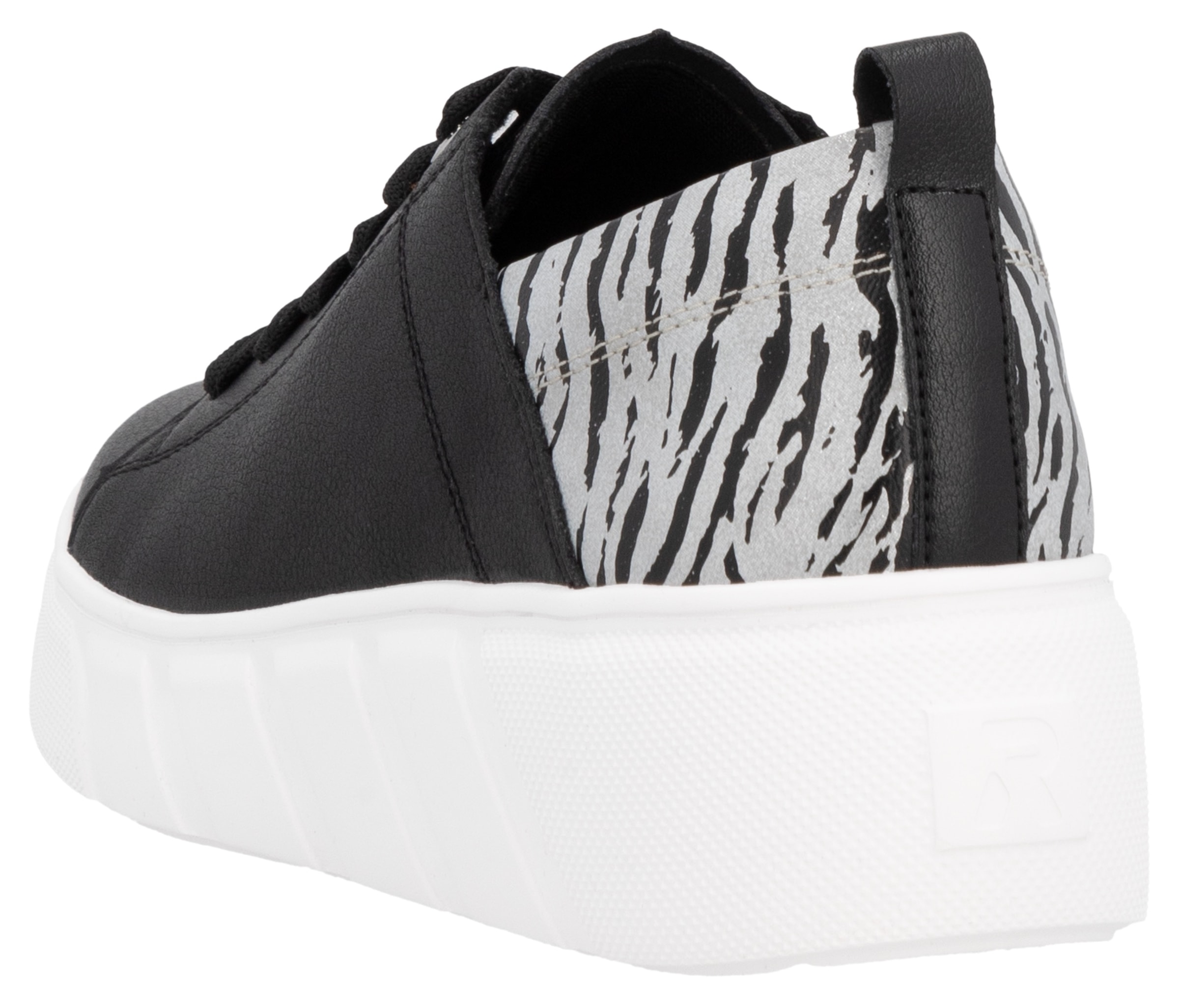 RIEKER Sport Plateausneaker, Schnürschuh, Halbschuh, Freizeitsneaker mit Soft-Einlage