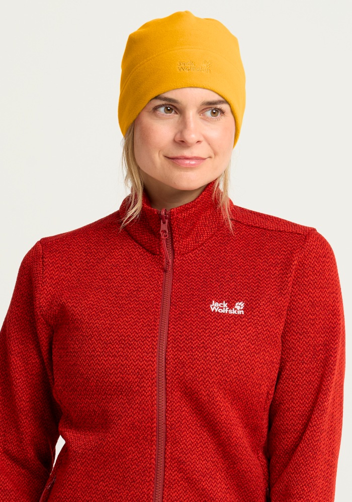 Jack Wolfskin Beanie »REAL STUFF BEANIE« Fleecemütze, leicht, aus recycelten Materialien