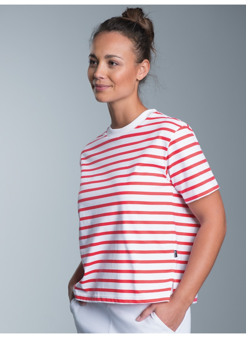 Trigema T-Shirt "TRIGEMA Cropped T-Shirt mit Ringelmuster", 1 Stk. günstig online kaufen