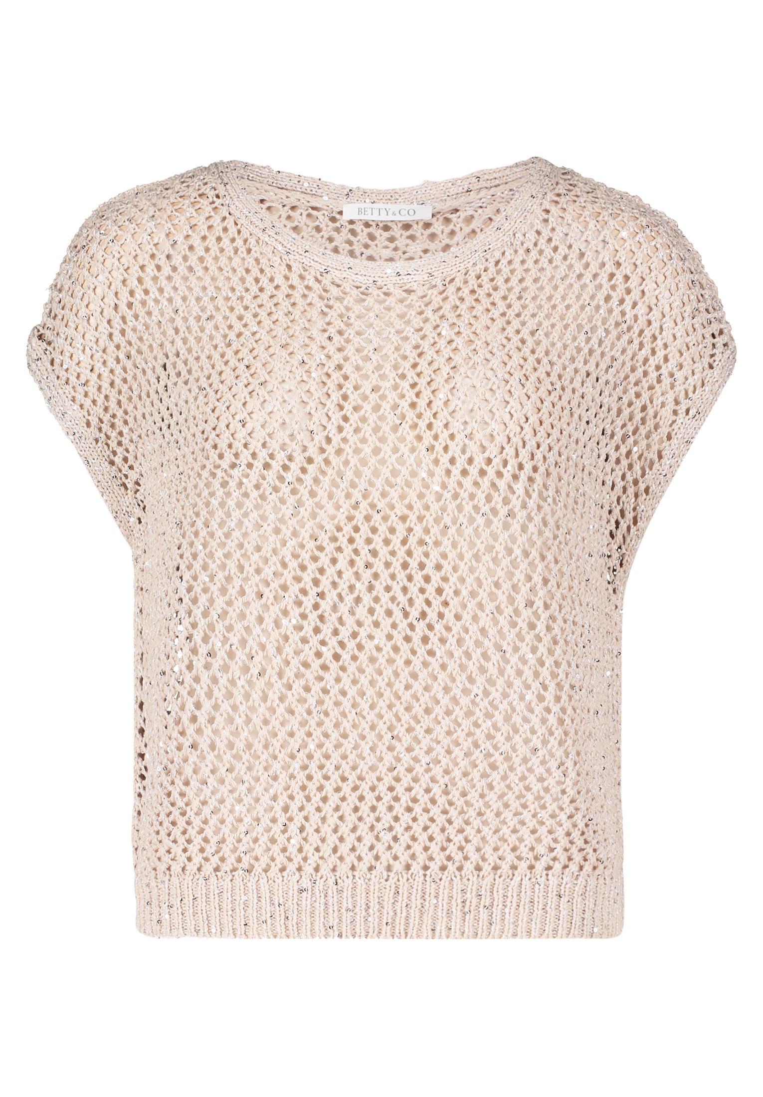 Betty&Co Stricktop »Betty & Co Strickpullover mit Effektgarn«, Glitzer