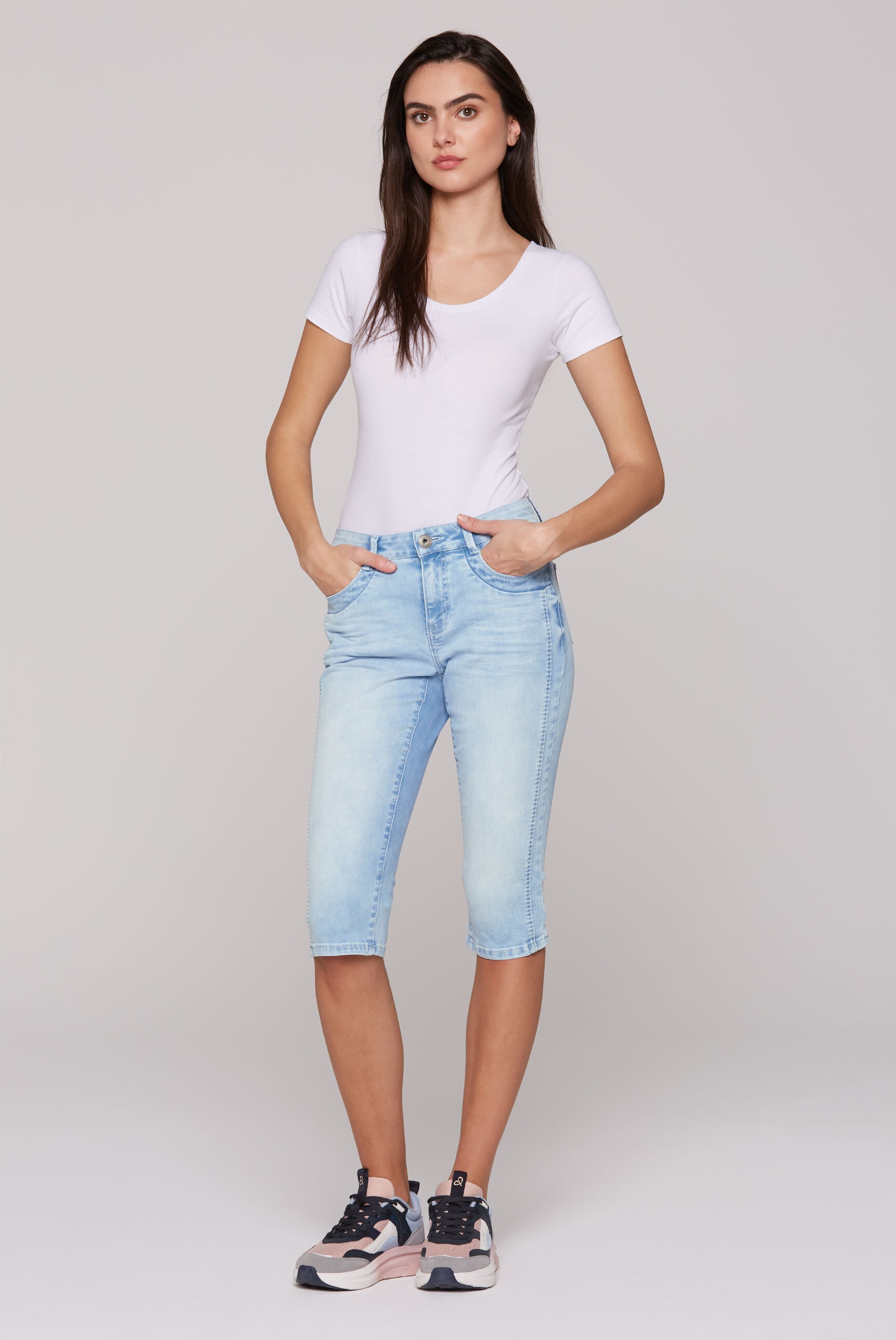 SOCCX Jeansshorts, mit normaler Leibhöhe