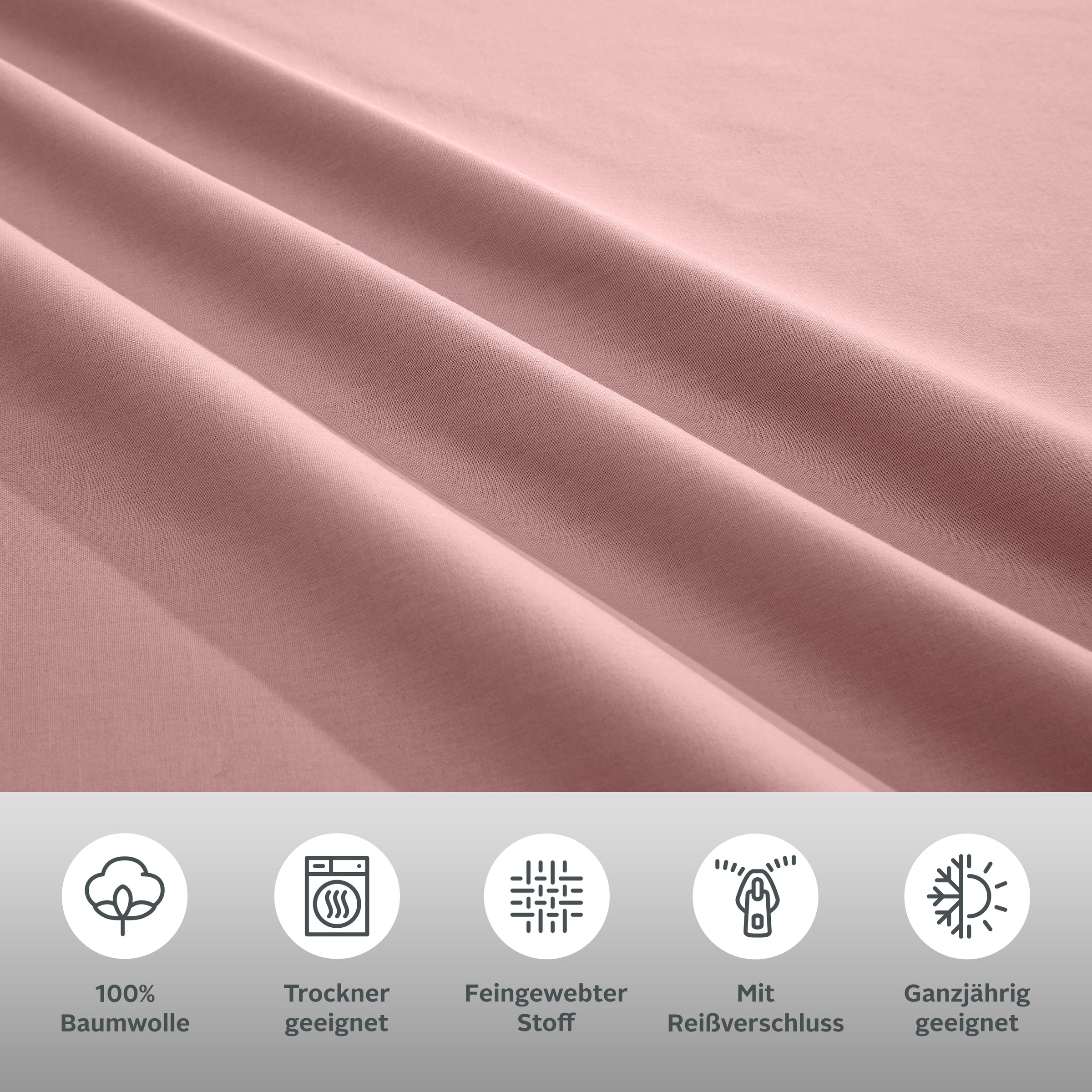 Thumbnail - OTTO home Bettwäsche "Violetta in Gr. 135x200 oder 155x220 cm" 2 Bettwäsche aus Baumwolle, romantische Bettwäsche mit Vo...