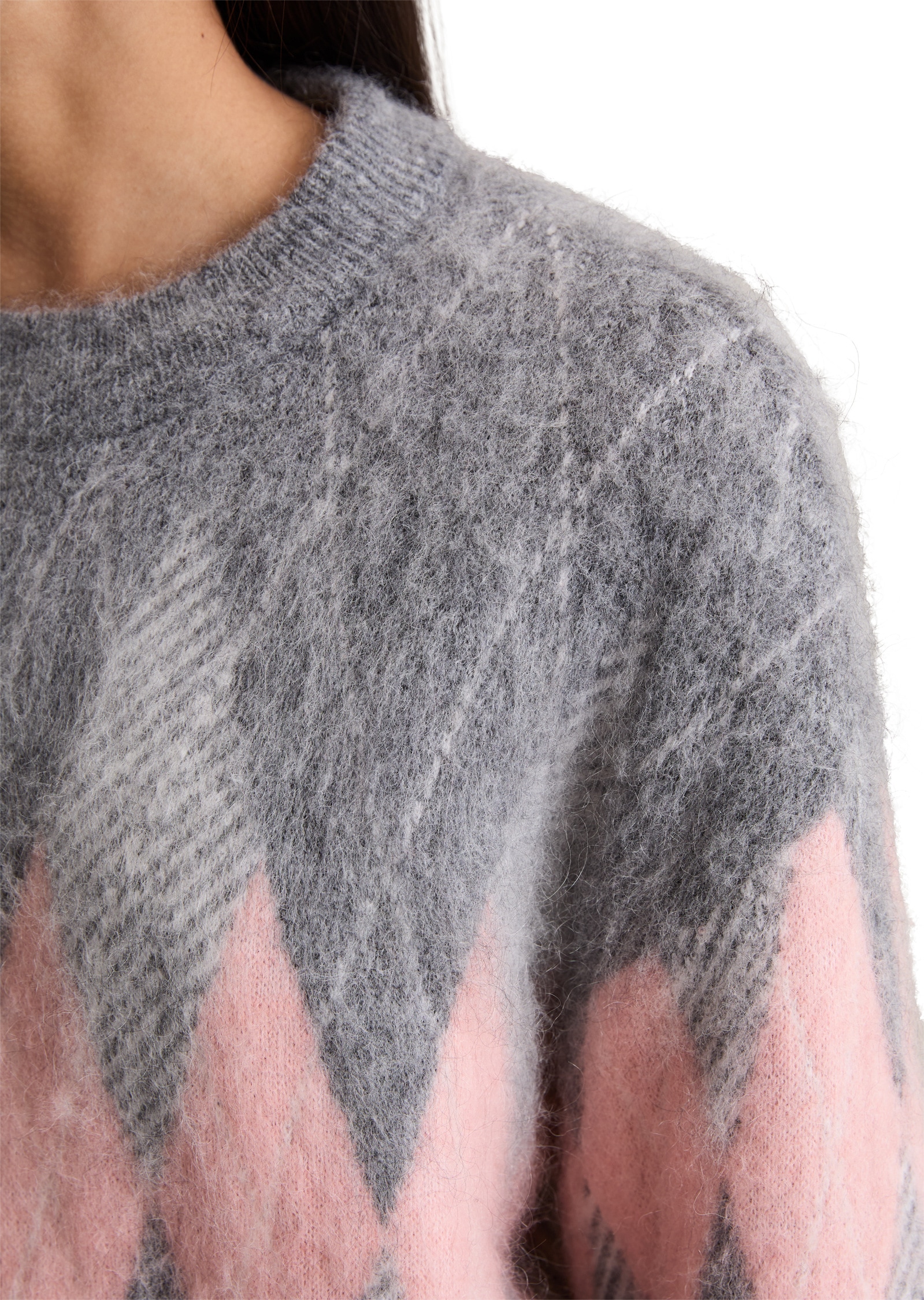 Marc O'Polo DENIM Rundhalspullover »aus kuscheligem Schurwolle-Mohair-Mix«