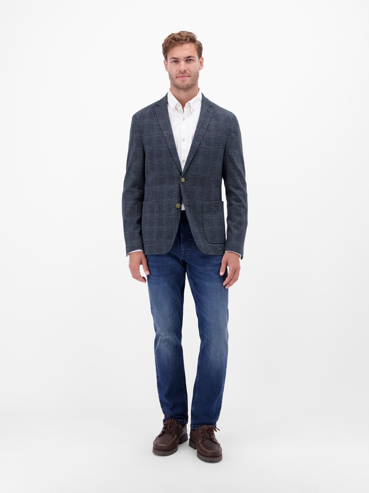 LERROS Jerseysakko »LERROS Herren Jerseyblazer, kariert«