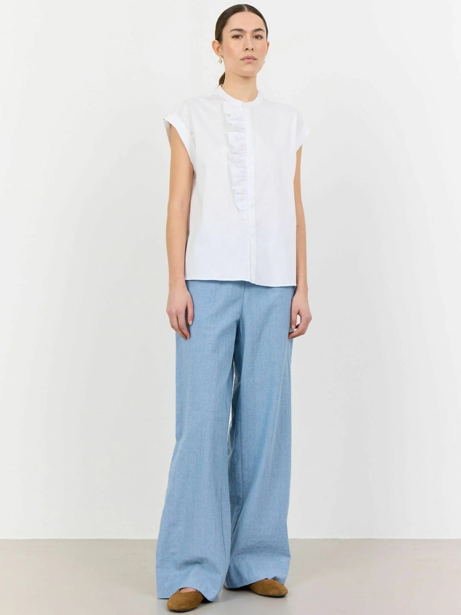 Levete Room Langarmhemd »Levete Room Shirt LR-ISLA SOLID 122«