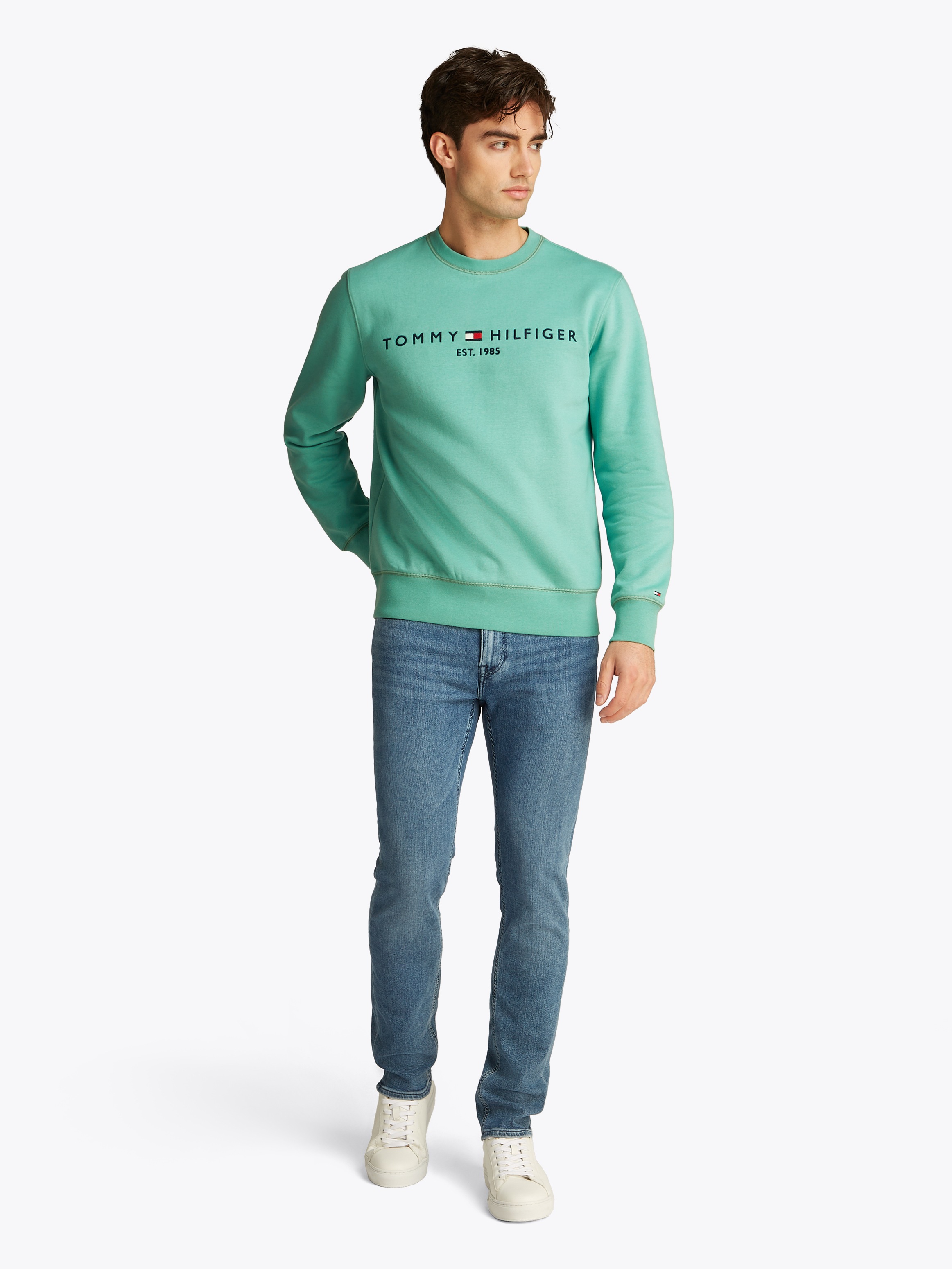 Thumbnail - Tommy Hilfiger Sweatshirt "TOMMY LOGO SWEATSHIRT", mit klassischem Rundhalsausschnitt