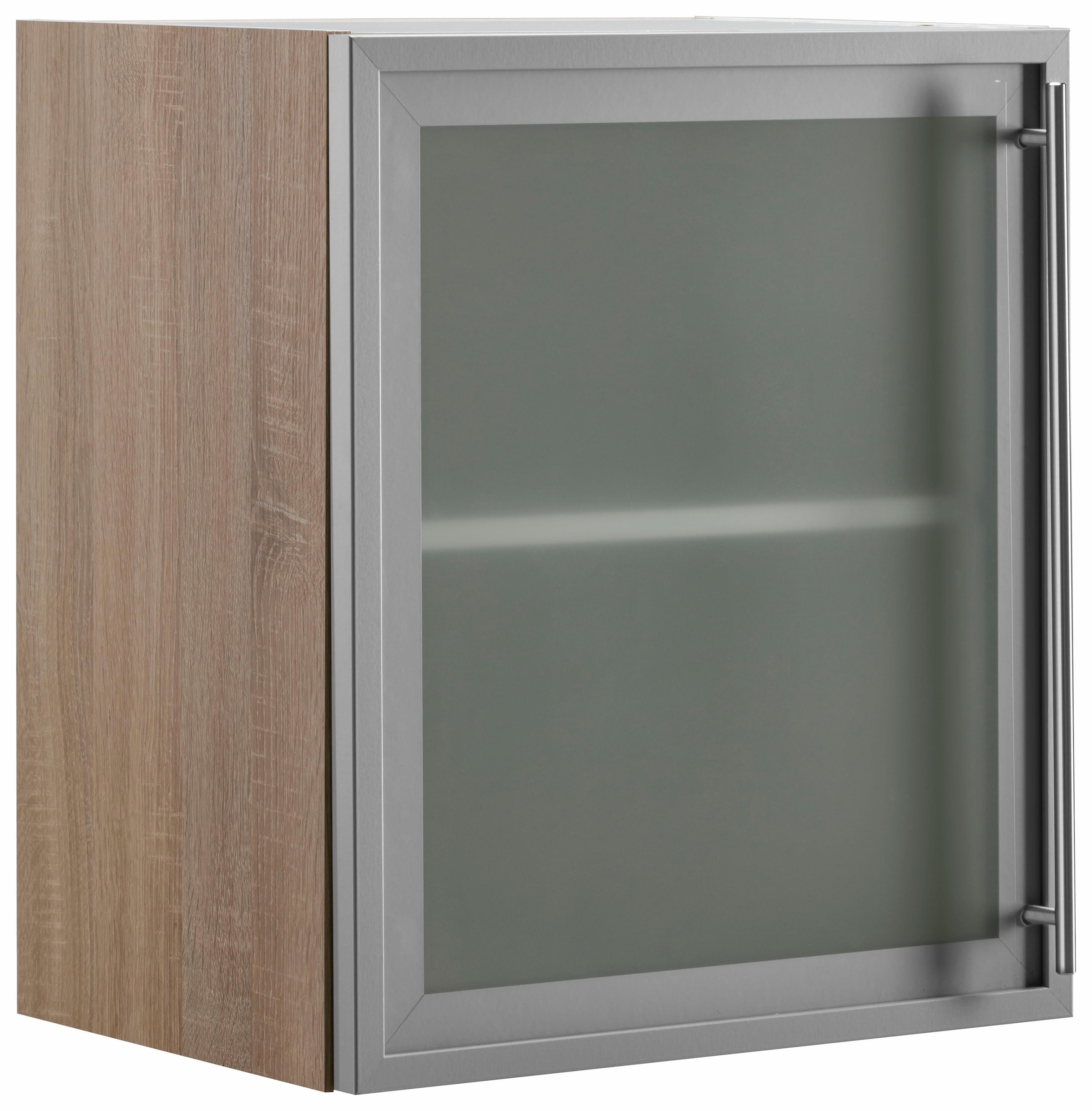 OPTIFIT Glashängeschrank, mit Glasrahmentür Breite cm kaufen in | BAUR 50 Alu-Optik