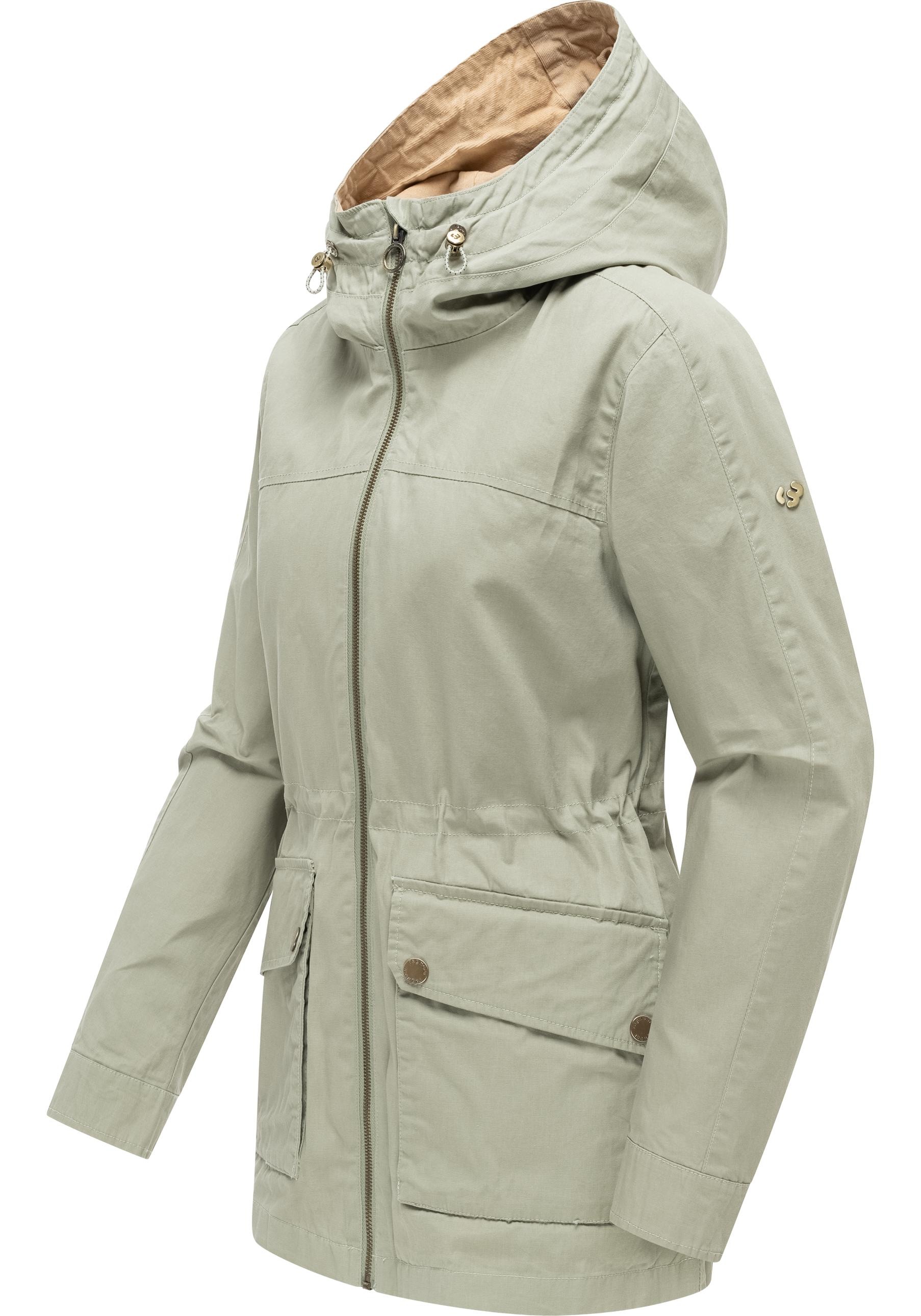 Ragwear Anorak »Lenoa Vintage« mit Kapuze Übergangsparka mit Kapuze und Taillenzugband