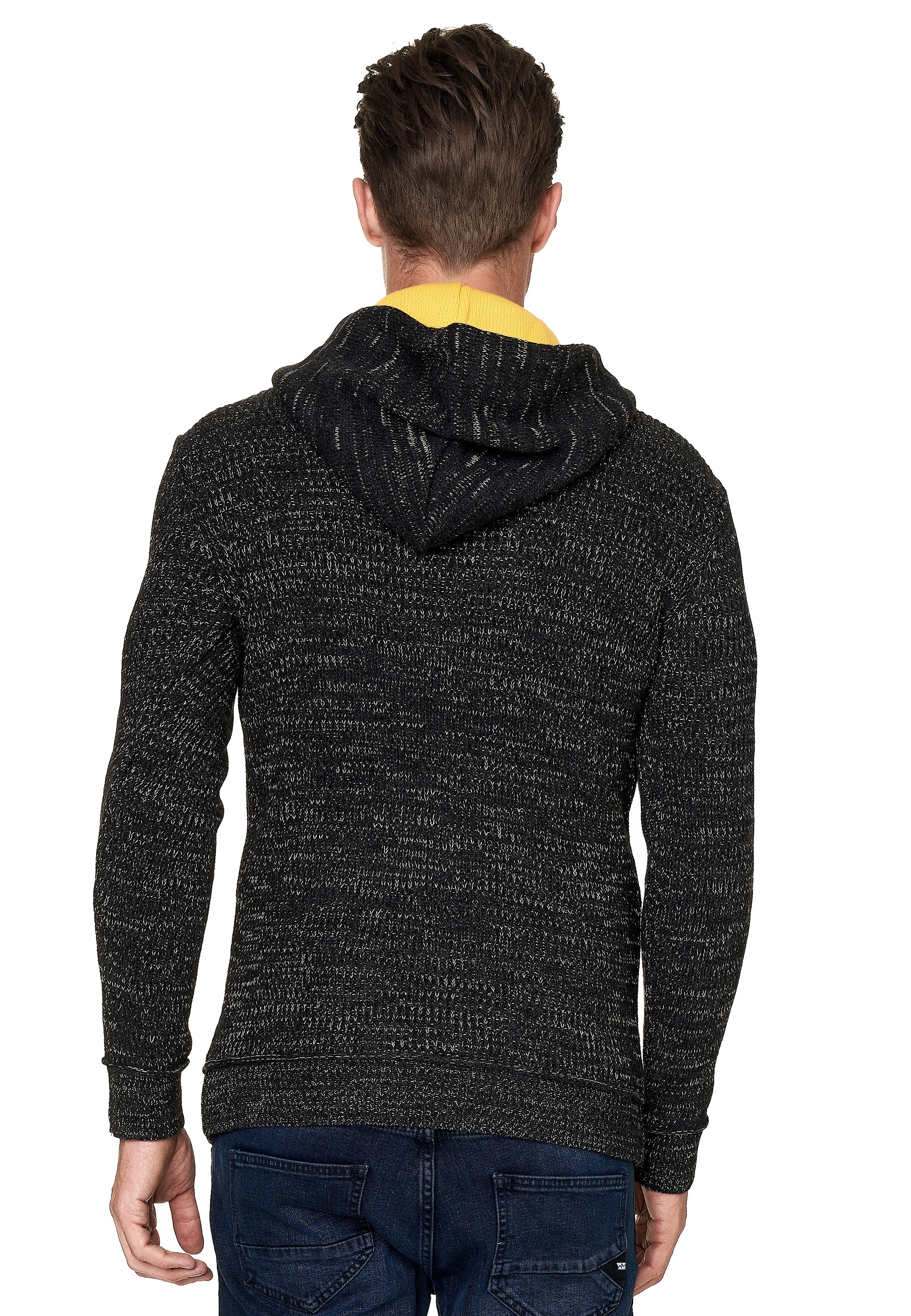 Rusty Neal Kapuzensweatshirt, mit stylischem Ausschnitt