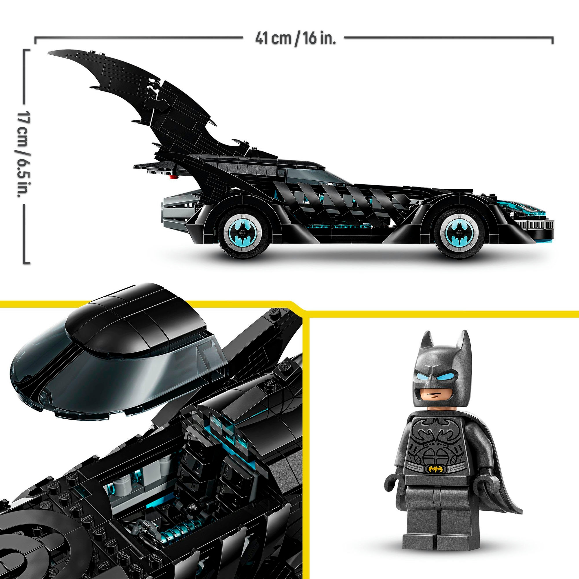 LEGO® Konstruktionsspielsteine »Batman Forever Batmobil (76304), LEGO Super Heroes«, (909 St.), Made in Europe