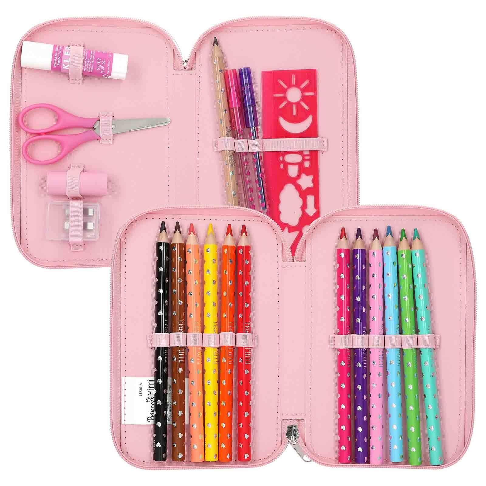 Depesche Buntstift »2-Fach Federtasche ROBBY Princess Mimi 19 x 12 x 5 cm rosa«