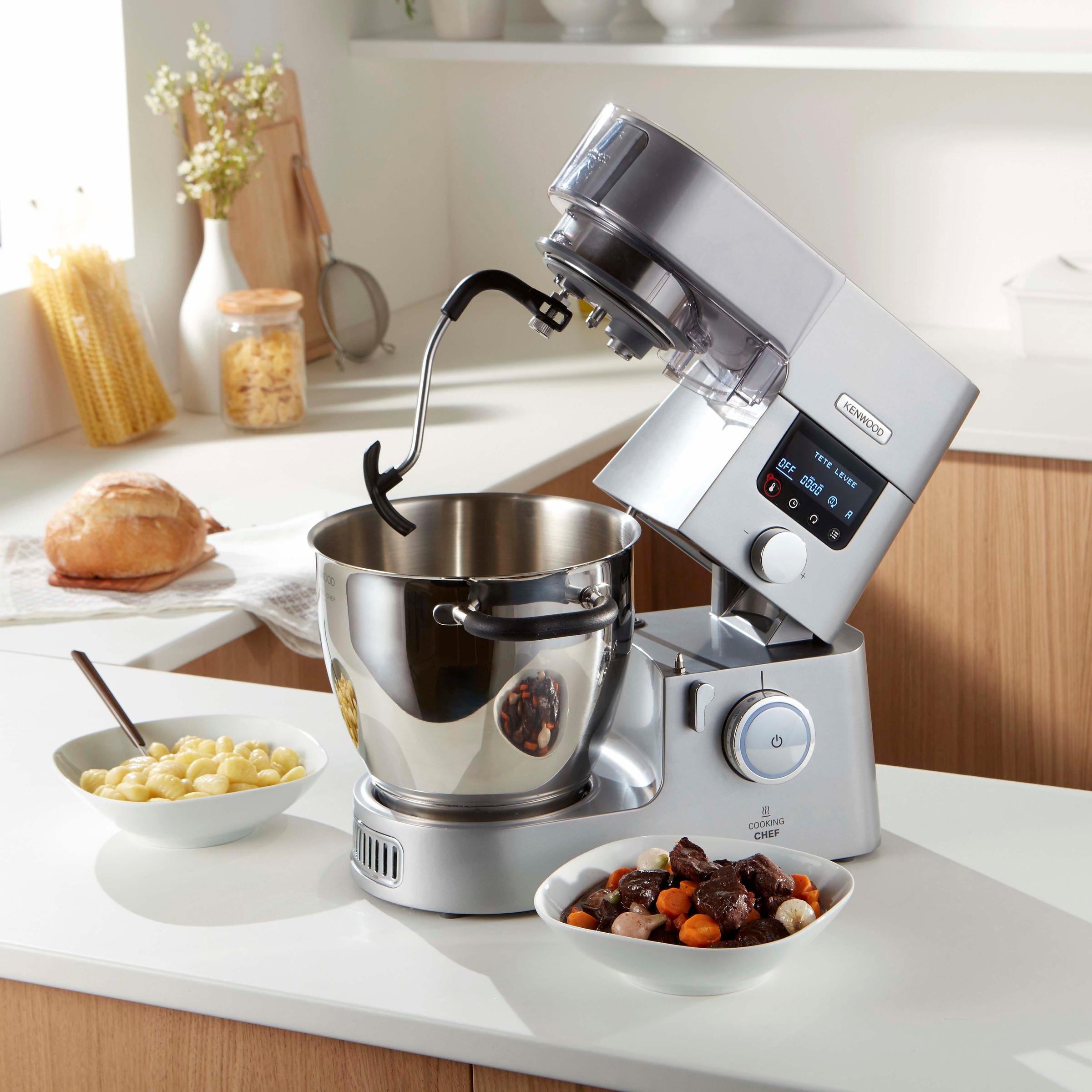 Kenwood Kuchenmaschine Mit Kochfunktion Cooking Chef Gourmet Kcc9060s Kcc9061s Mit Digitaler Kuchenwaage 1500 Watt Schussel 6 7 Liter Auf Rechnung Baur