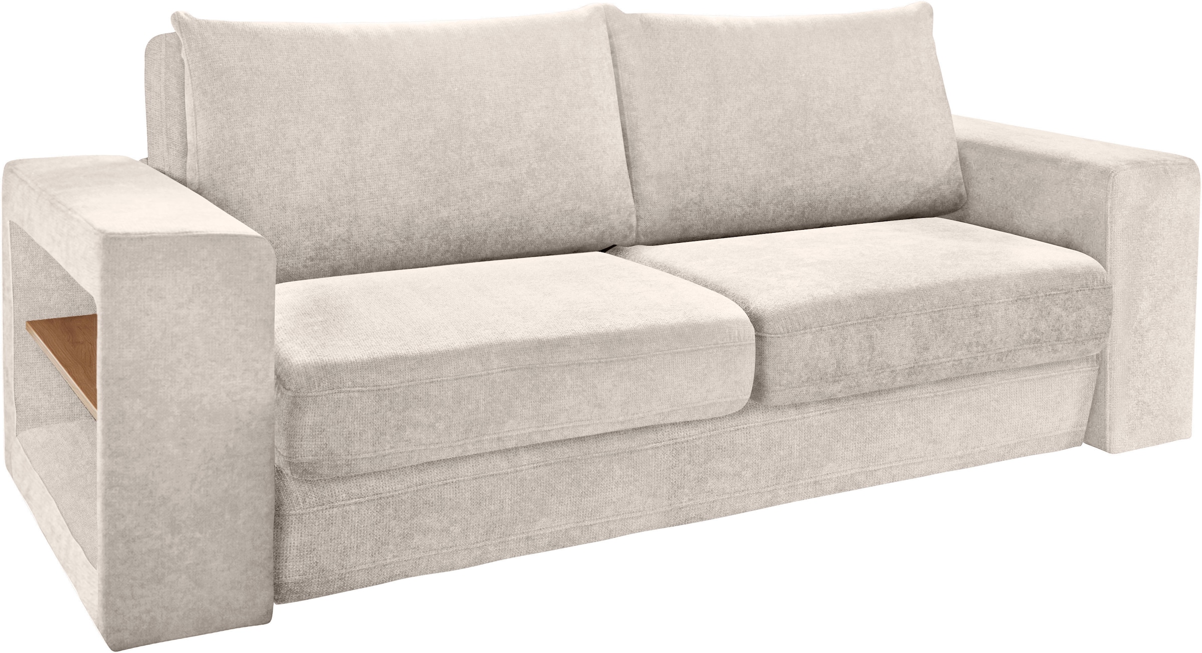 LOOKS by Wolfgang Joop 3,5-Sitzer "Looksvb", Verwandlungssofa: aus Sofa wird Sofa mit 2 Hockern, mit Regalfunktion