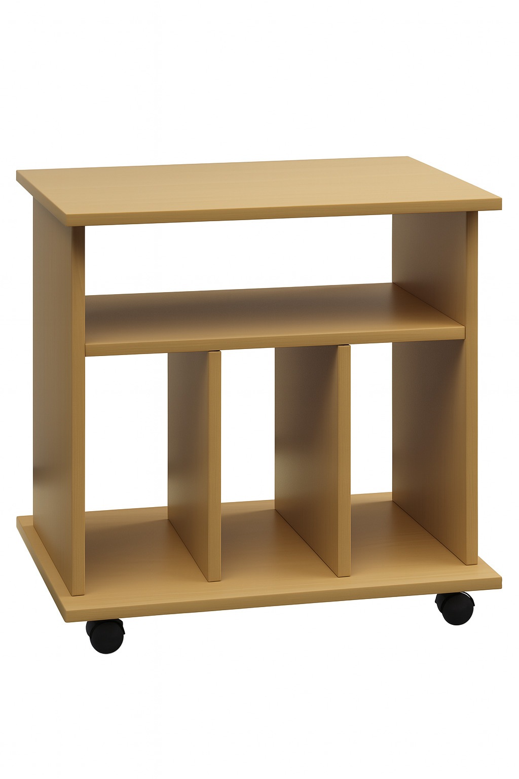 VCM Wohnzimmertisch »Holz Schallplatten LP Regal Rollen Retal«
