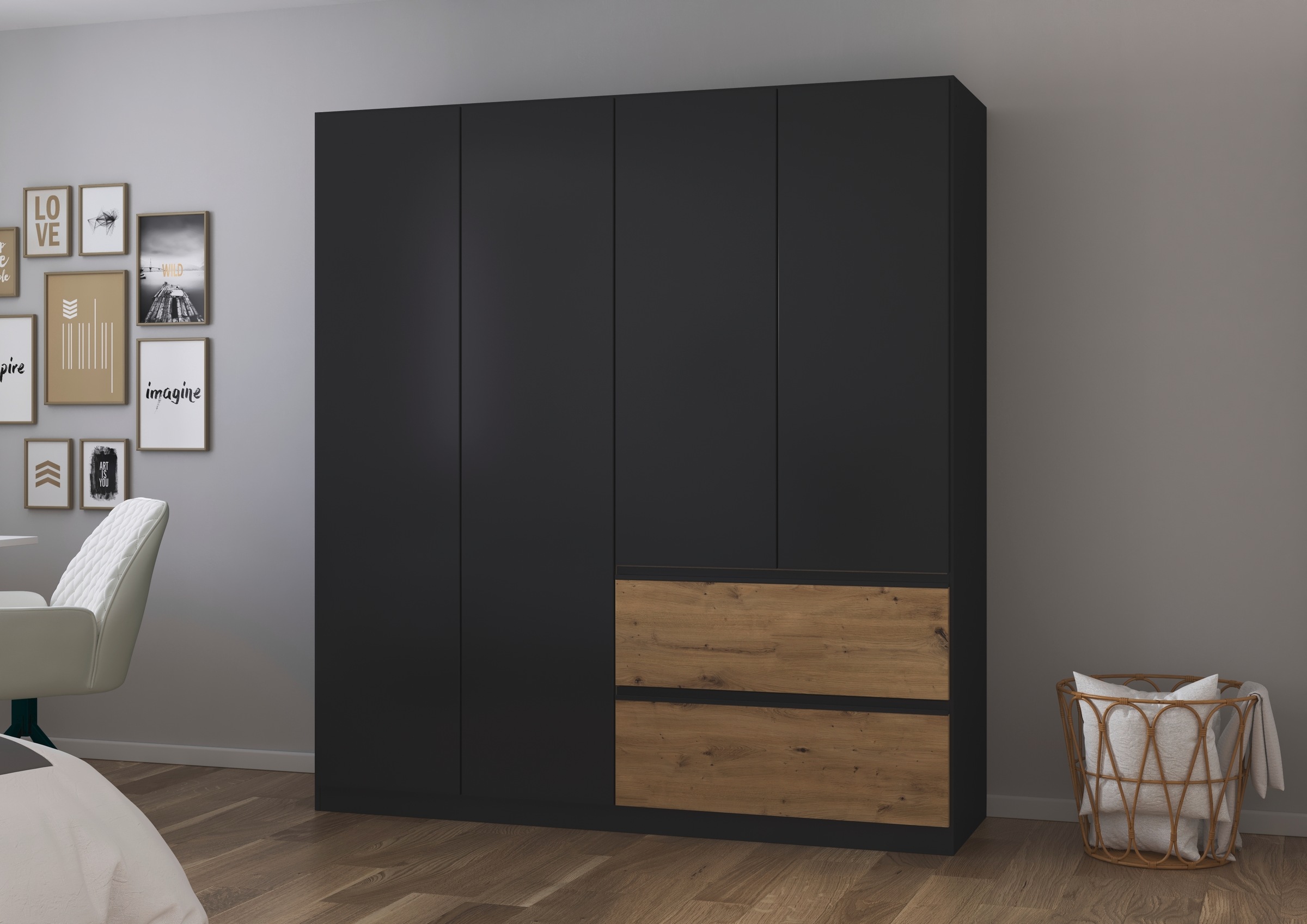 rauch Drehtürenschrank "Kleiderschrank Schrank Garderobe Wäscheschrank Schl günstig online kaufen