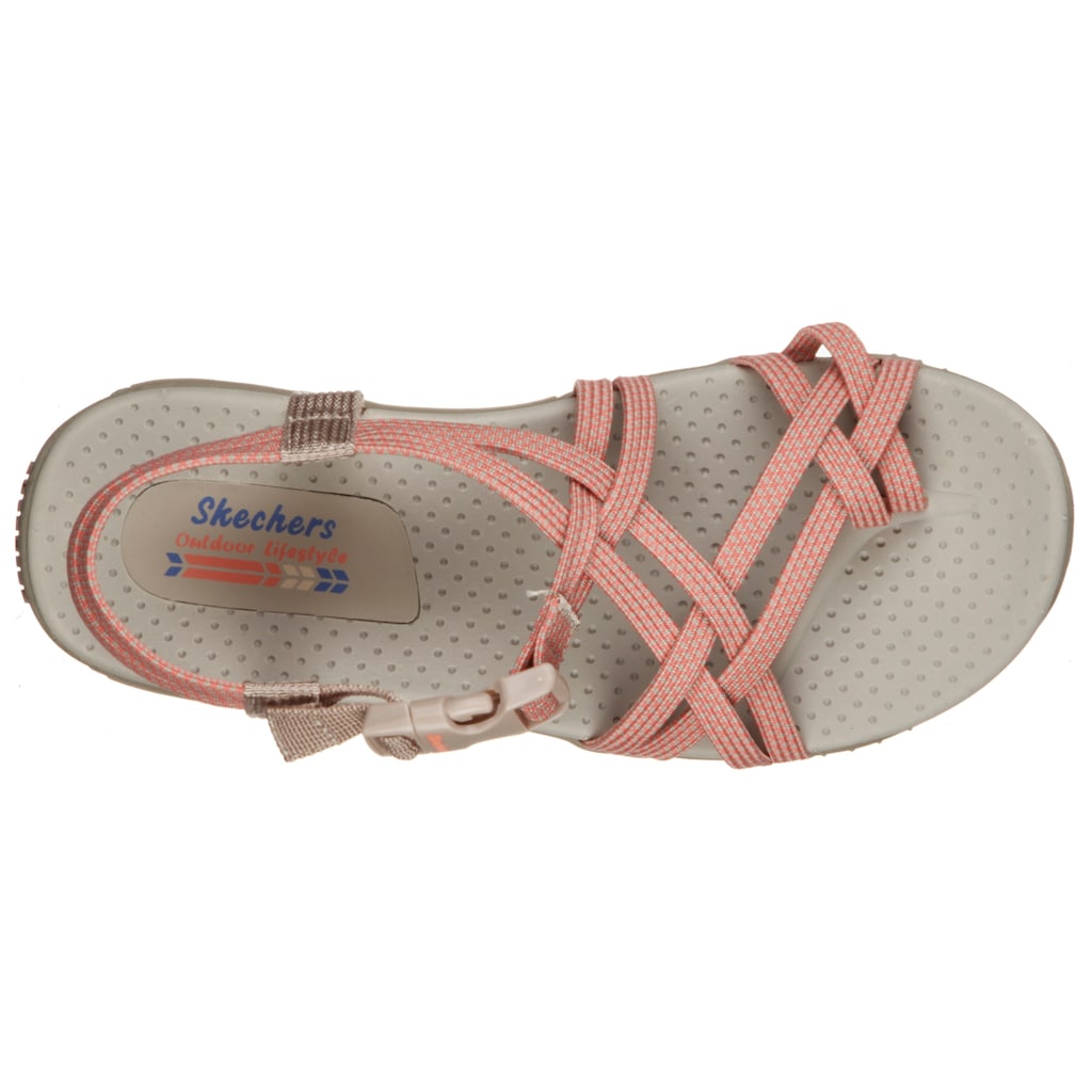 Skechers Sandale »REGGAE-IRIE MON«, Sommerschuh, Sandalette, Keilabsatz, mit Stretch Fit Funktion