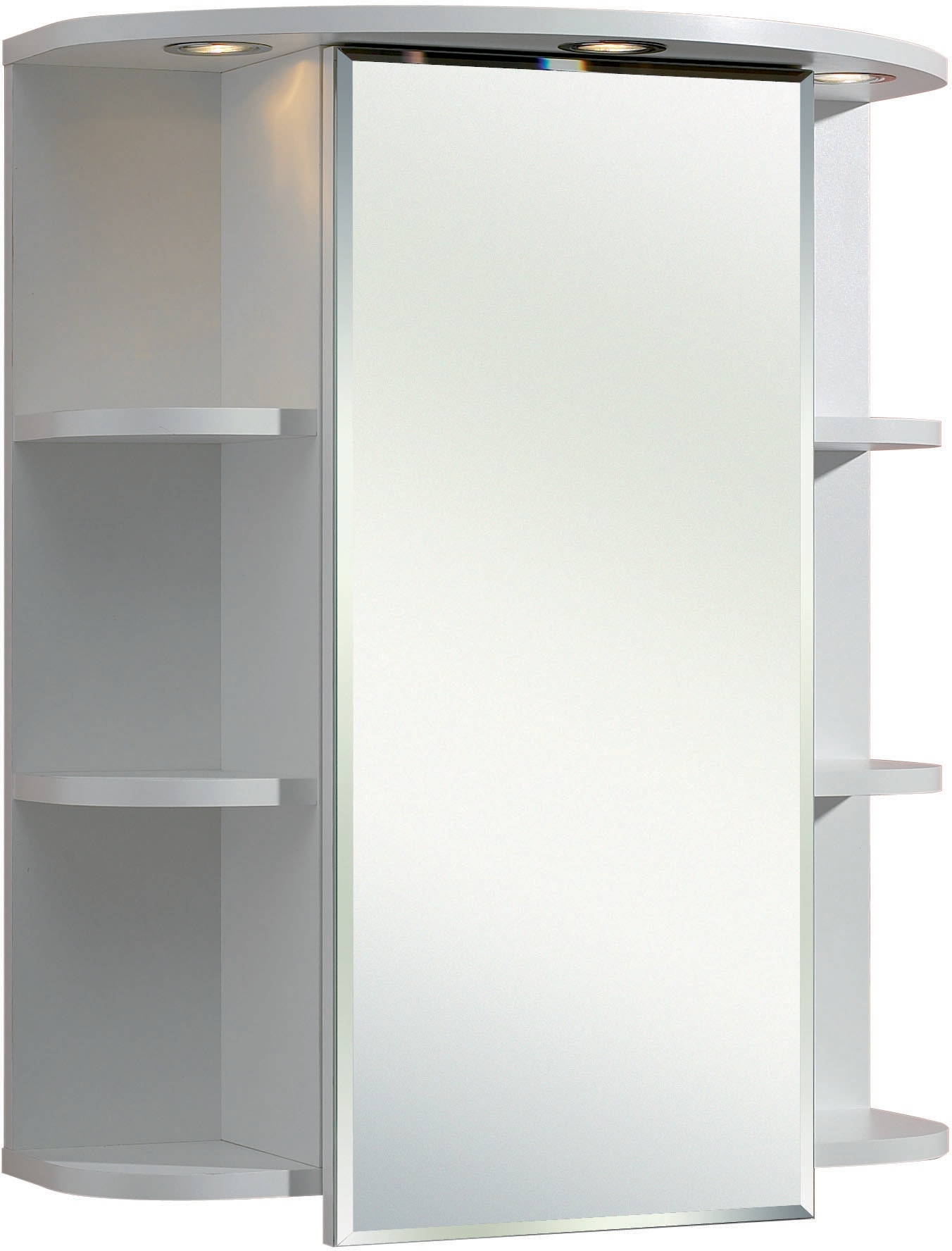 Saphir Badezimmerspiegelschrank "Quickset 335 Badschrank, 1 Spiegeltüren, 1 Einlegeböden, 60 cm breit", inkl. LED-Beleuc