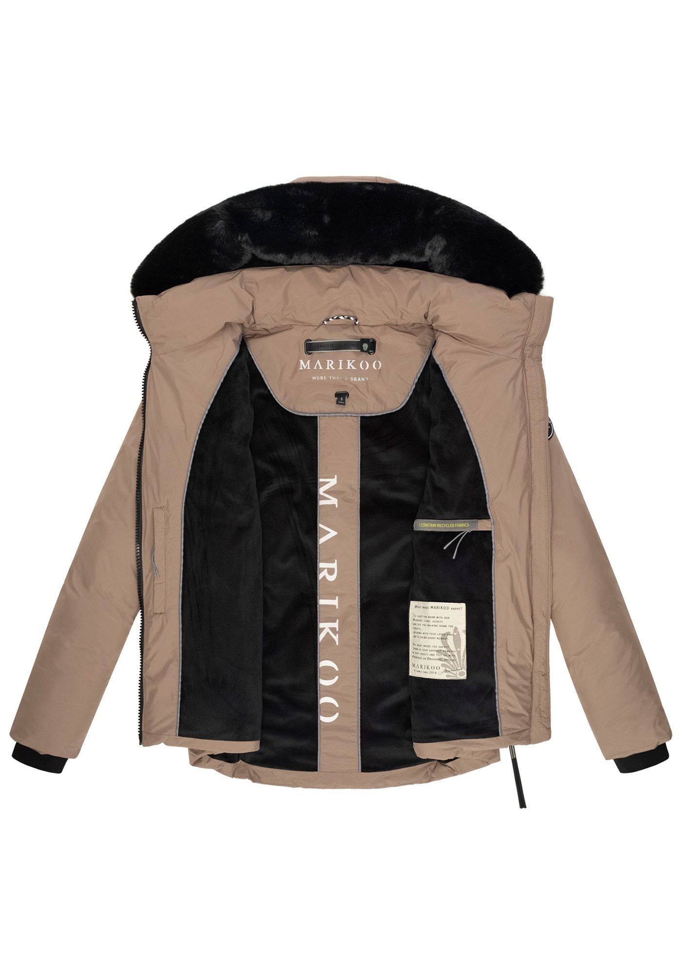 Marikoo Winterjacke »Morinaa«, mit großer Kapuze