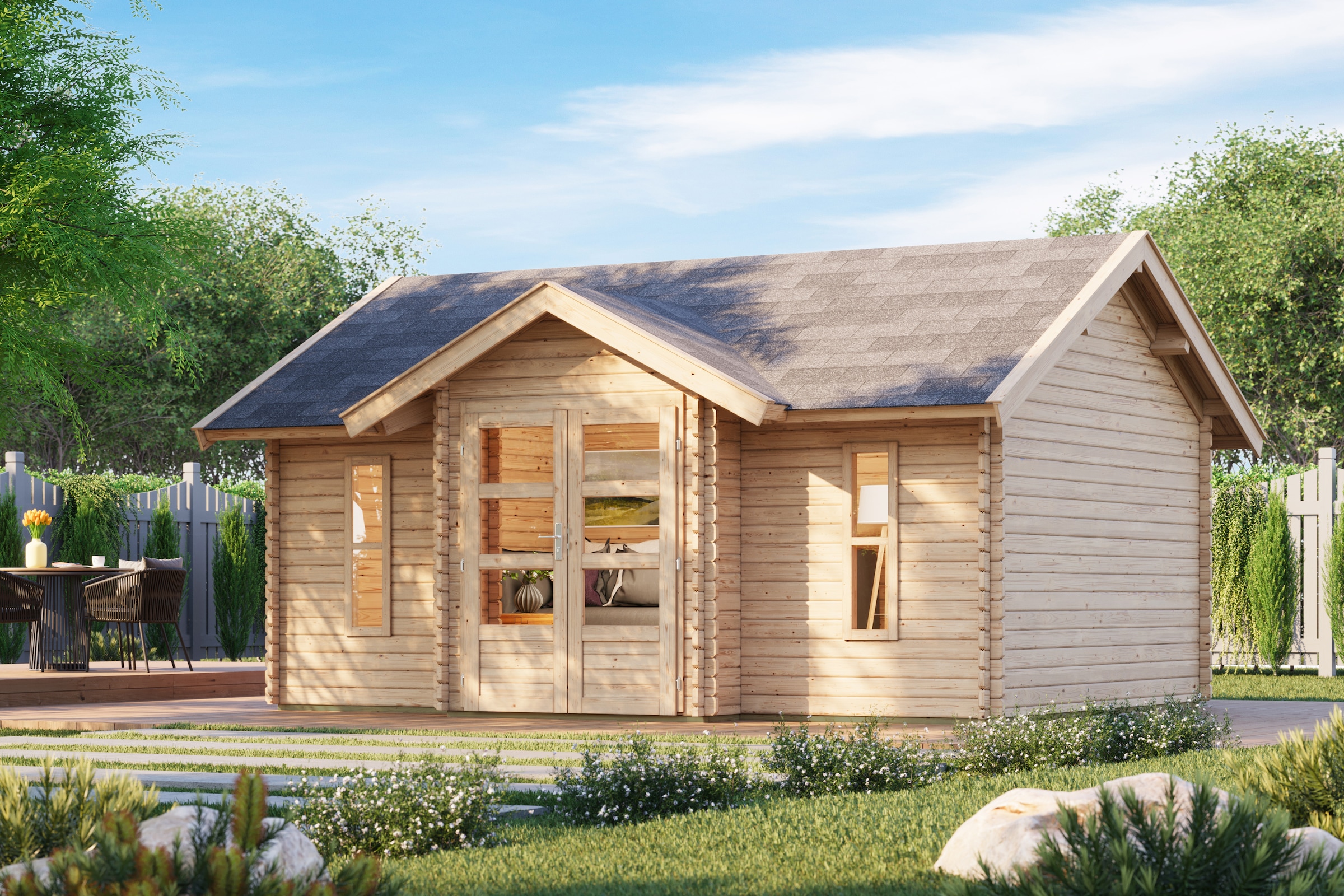 Karibu Gartenhaus "Südland"