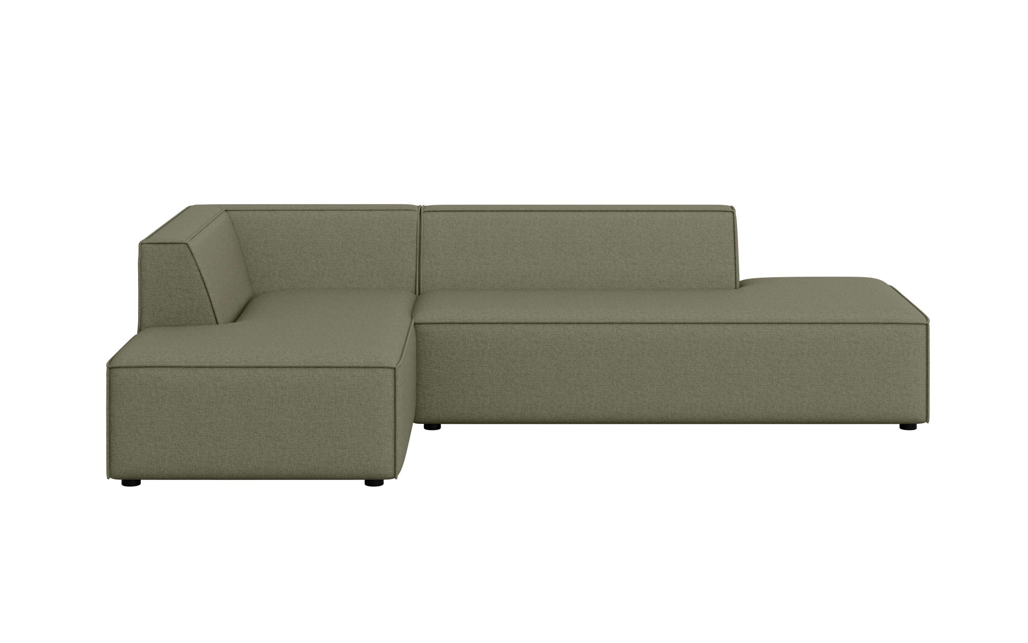 INOSIGN Ecksofa »Ecksofa Cavan mit Ottomane links oder rechts bestellbar«, L-Form mit Wellenunterfederung, Maße B/T/H: 270/180/72 cm