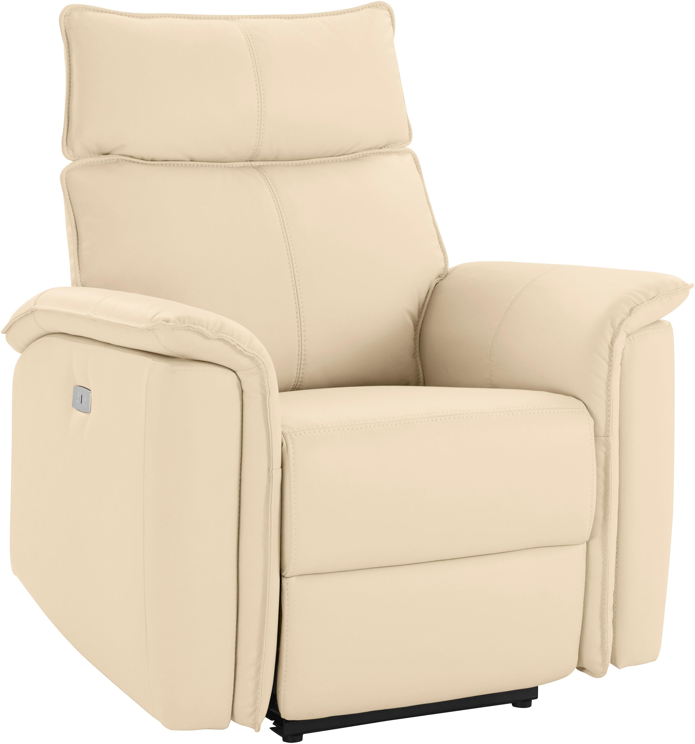 Places of Style Relaxsessel »Zola, TV-Sessel mit Schlaffunktion, Sessel für Wohnzimmer mit«, elektrischer Relaxfunktion und USB-Steckeranschluss, Breite 87 cm