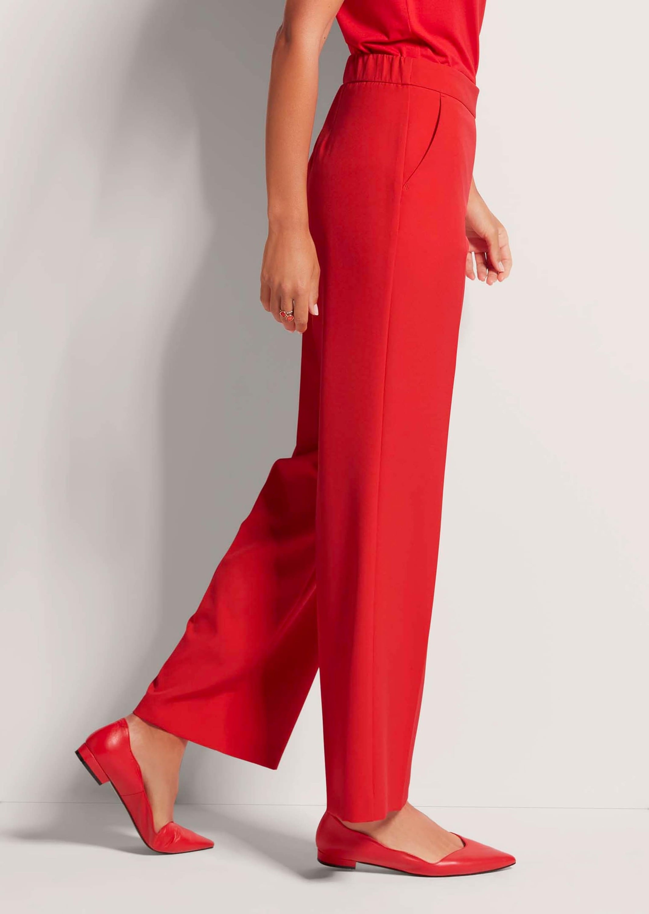 MADELEINE Stoffhose »Schlupfhose Elegante Damenhose mit Bügelfalten«