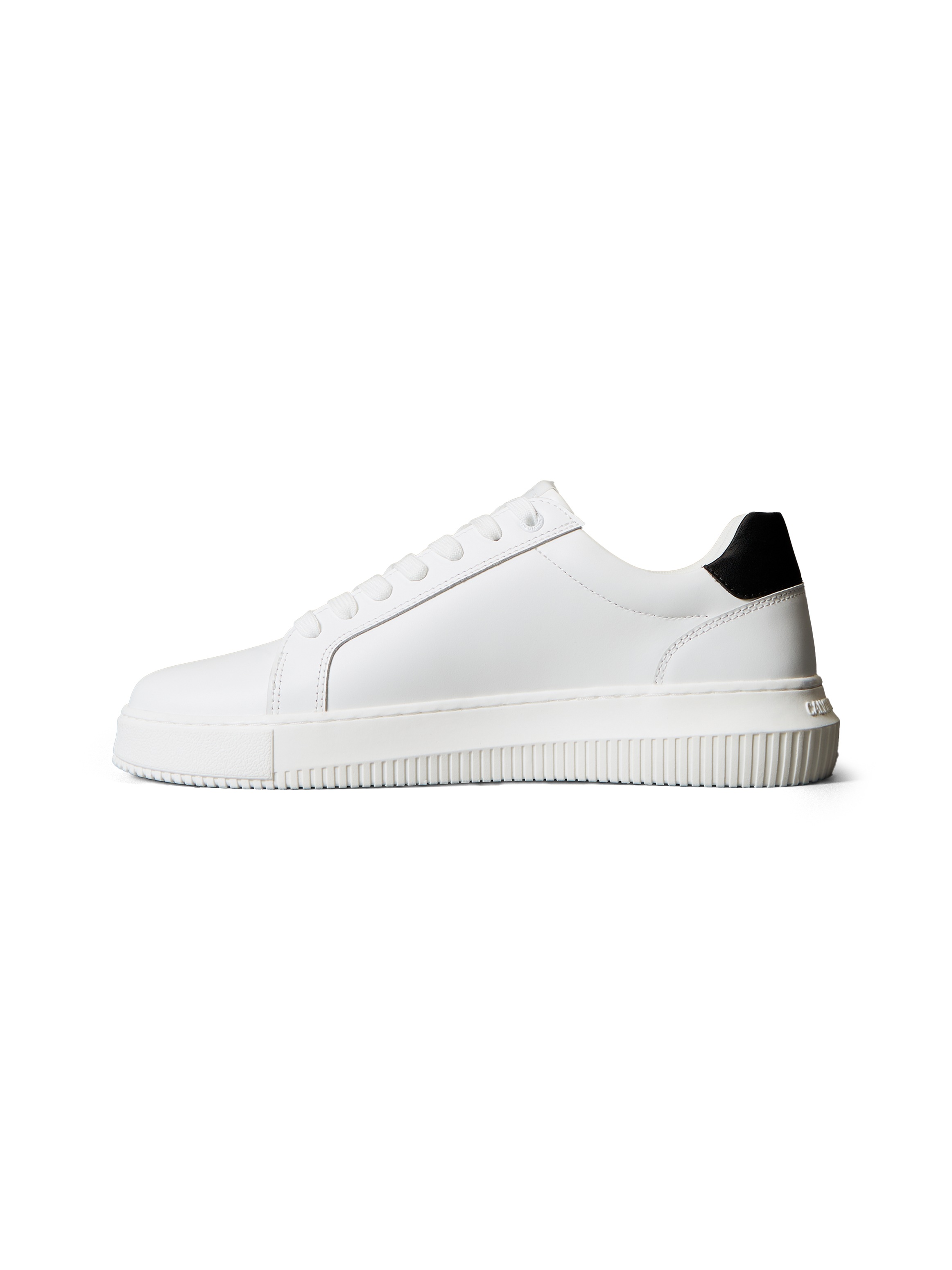 Calvin Klein Jeans Sneaker »CHUNKY CUPSOLE MONO LTH«, Schnürschuh, Halbschuh, Freizeitsneaker mit seitlichem Logo