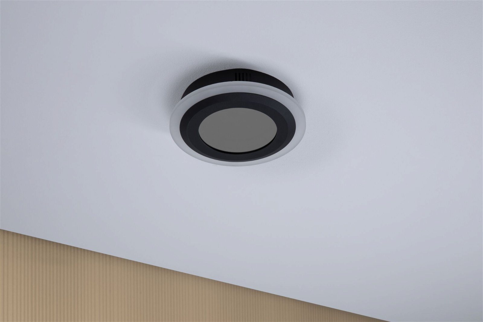Paulmann LED Deckenleuchte »Spaceglow Two RGB+ 1200lm 230V 14W Schwarz matt«, 1 flammig, dimmbar