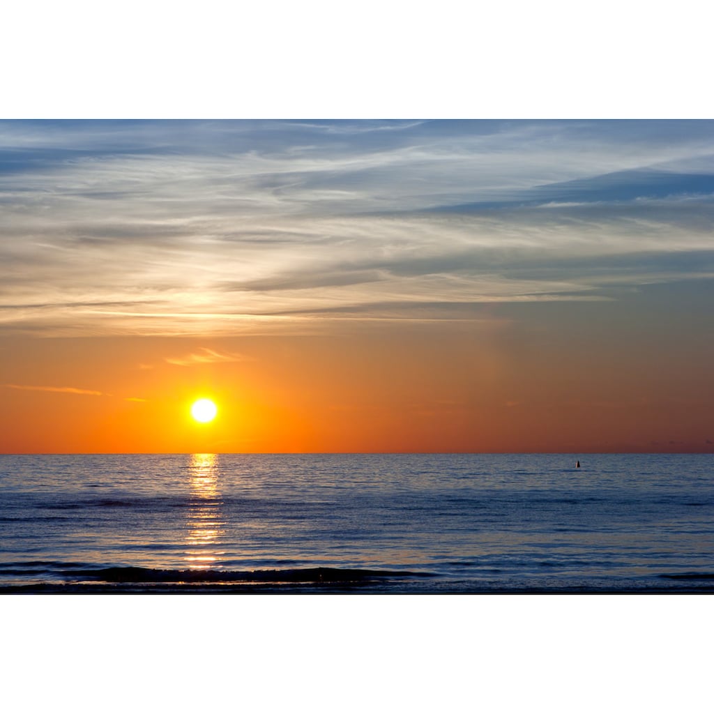 Papermoon Fototapete »Sonnenuntergang an der Ostsee«