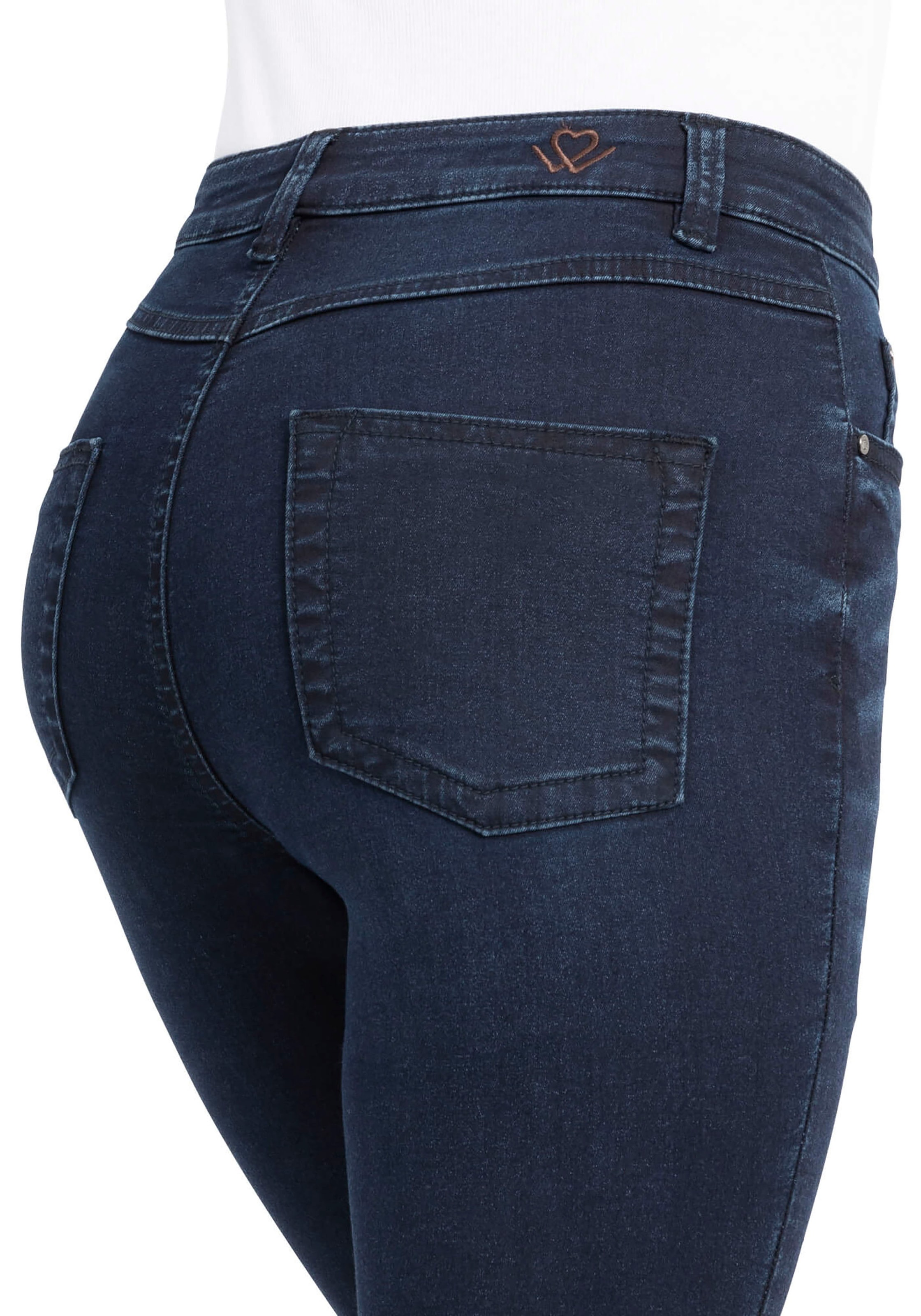 wonderjeans High-waist-Jeans »High Waist WH72«, Hoch geschnitten mit leicht  verkürztem Bein für bestellen | BAUR