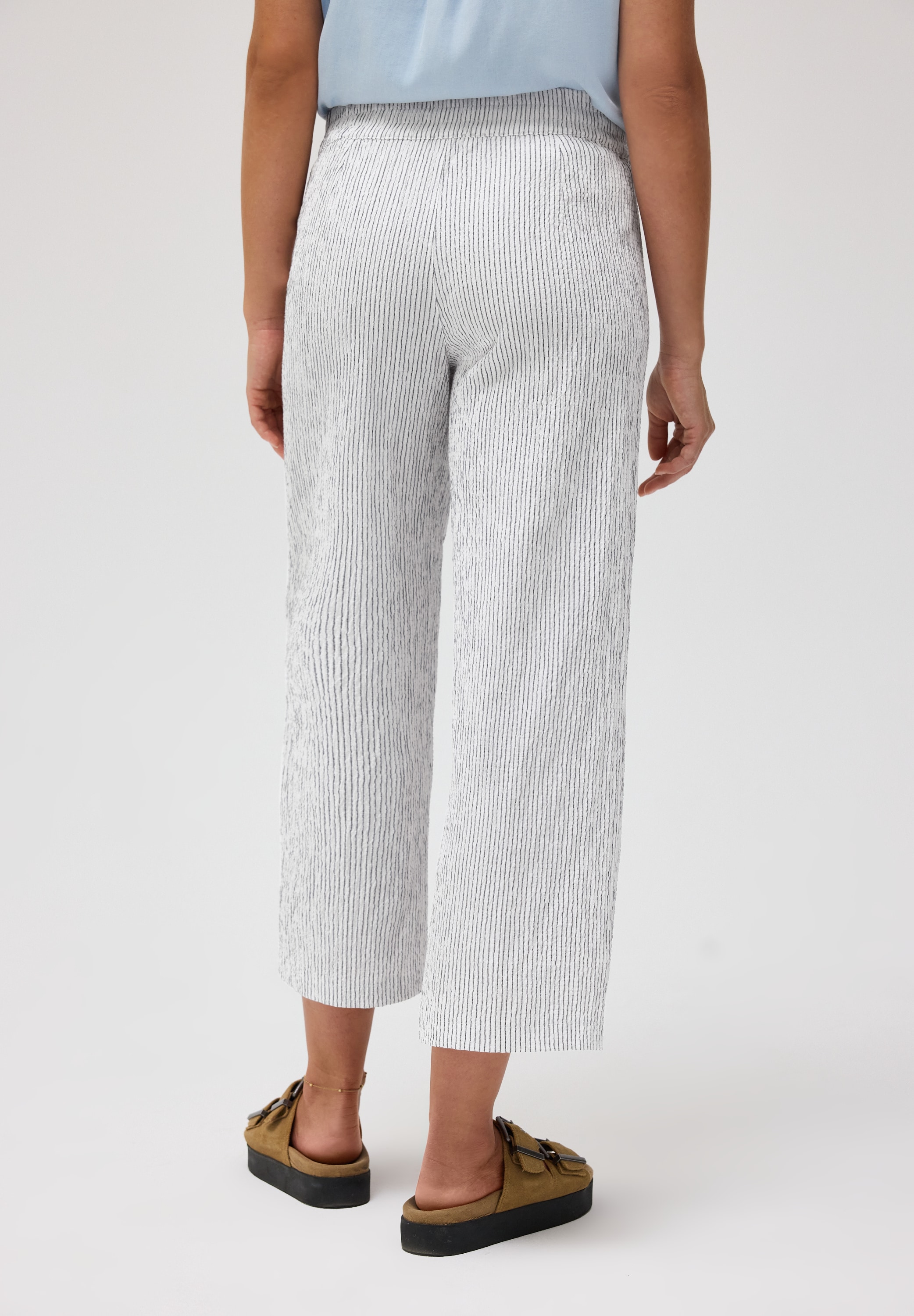 STREET ONE STUDIO Culotte  aus Seersucker-Material
