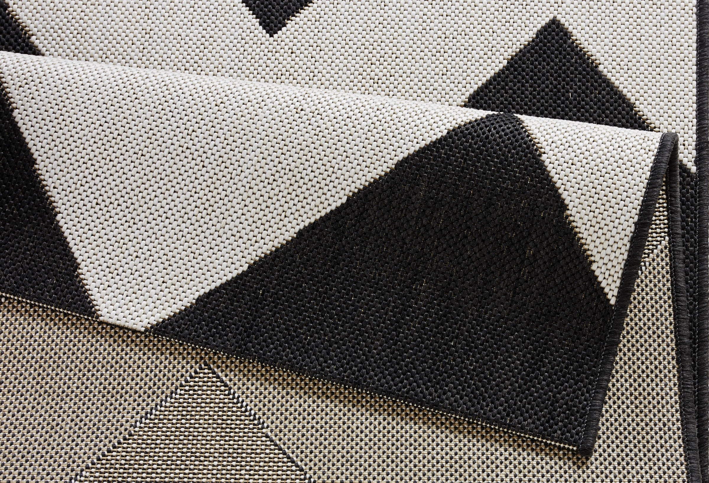NORTHRUGS Teppich »Unique«, rechteckig, 8 mm Höhe, In- & Outdoor, Geometrisches Muster, Garten, Terrasse, Wohnzimmer