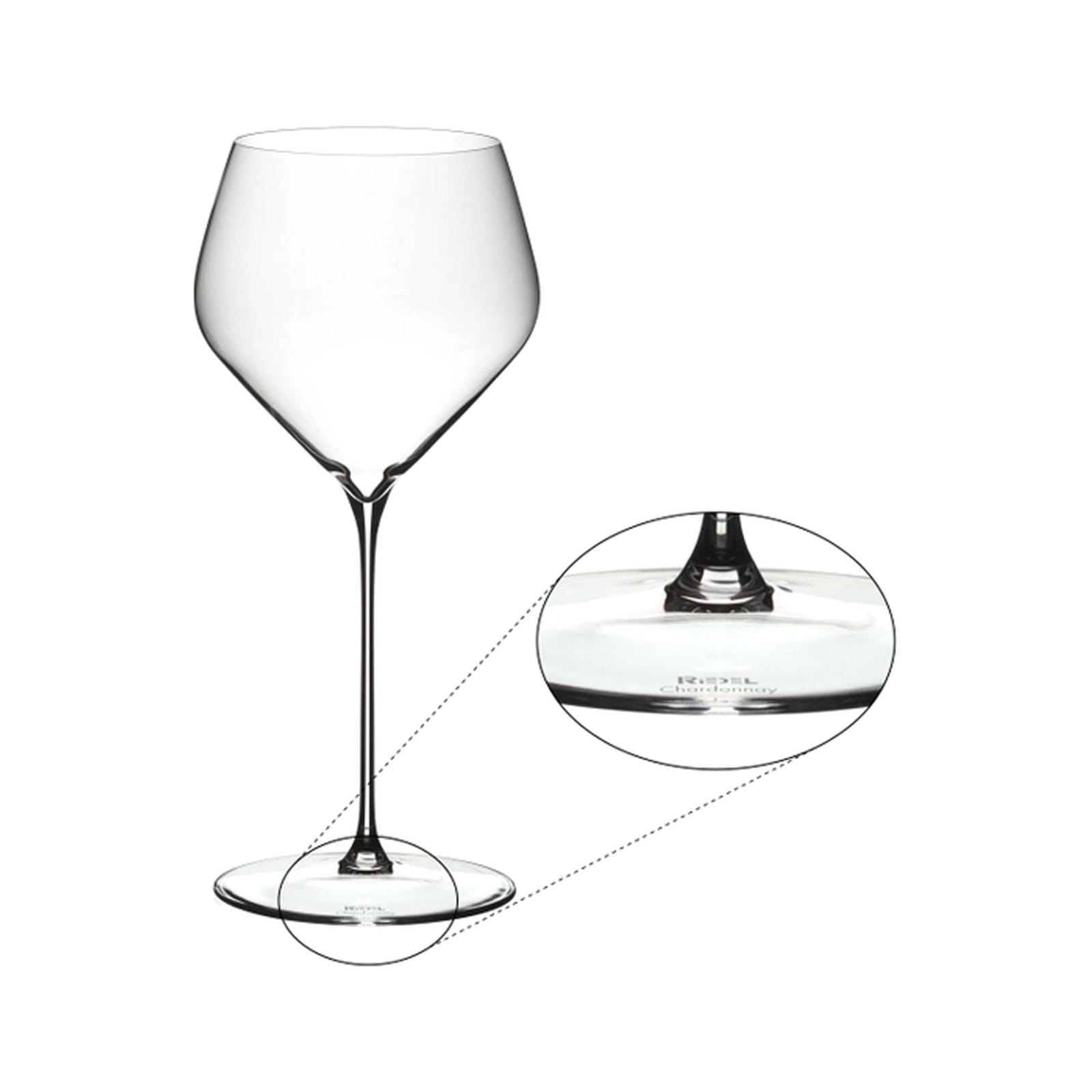 RIEDEL THE WINE GLASS COMPANY Weißweinglas »Chardonnay Weingläser + Poliertuch Veloce 690 ml 2er Set transparent«