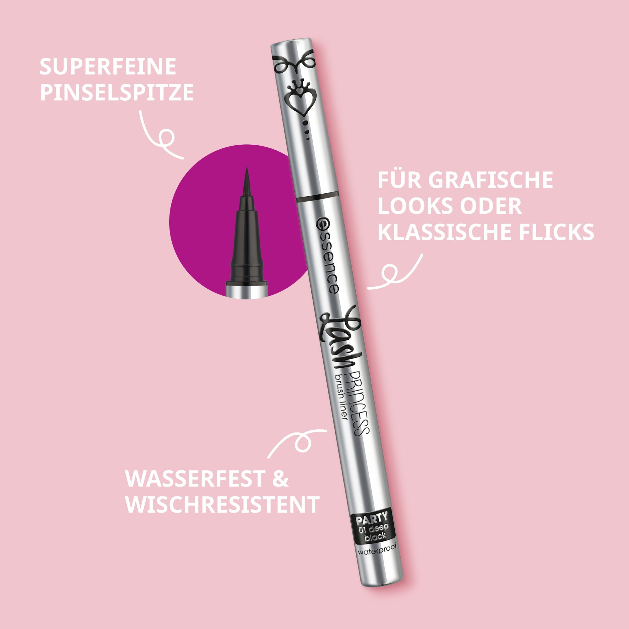 Essence Eyeliner »LASH PRINCESS BRUSH LINER PARTY«