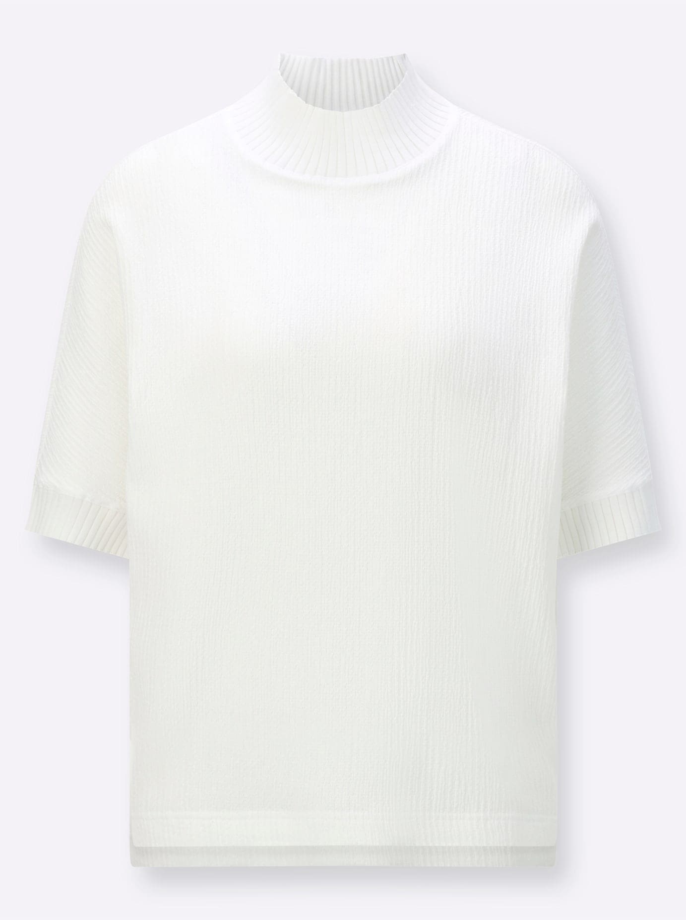 creation L Rollkragenshirt »Jacquard-Shirt«, (1 tlg.)