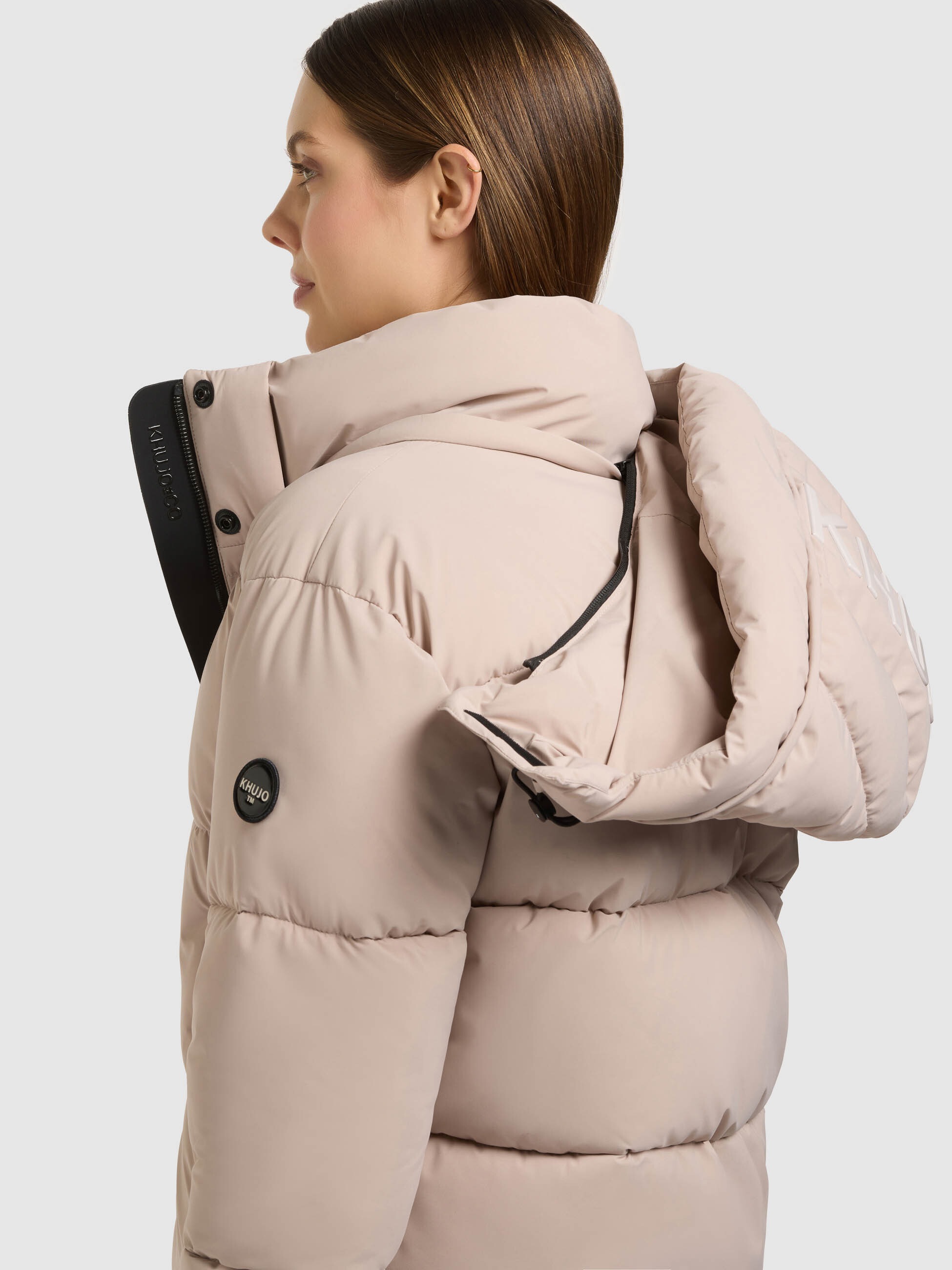 khujo Steppjacke »DEVINA3 MATT« mit Kapuze